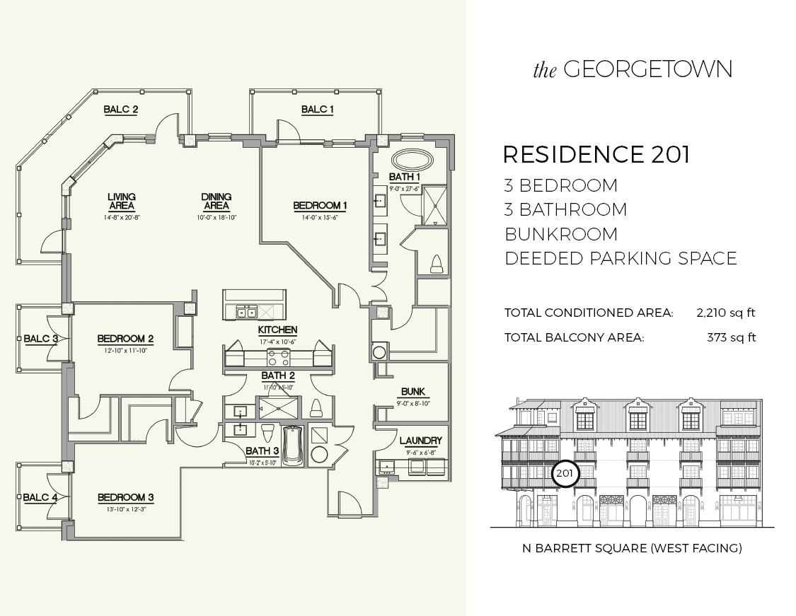 46 N Barrett Square, Unit #201
