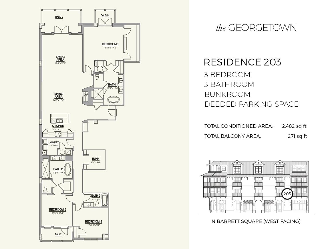 46 N Barrett Square, Unit #203