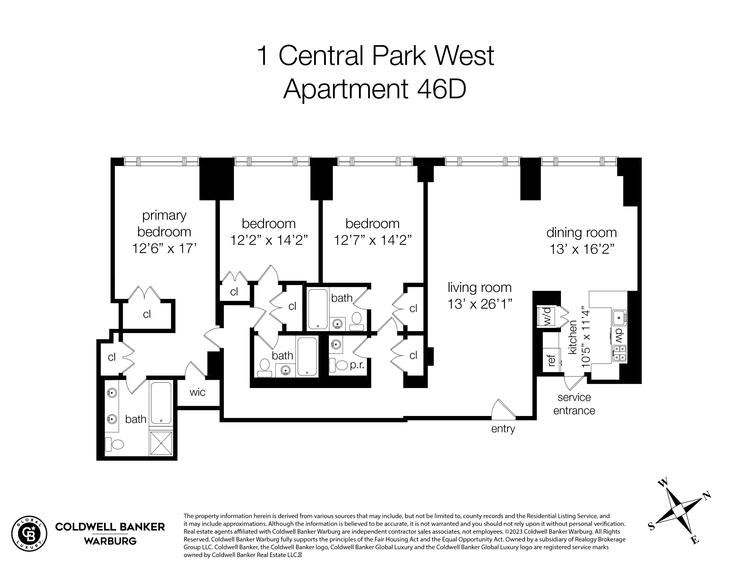 1 CENTRAL Park W 46D