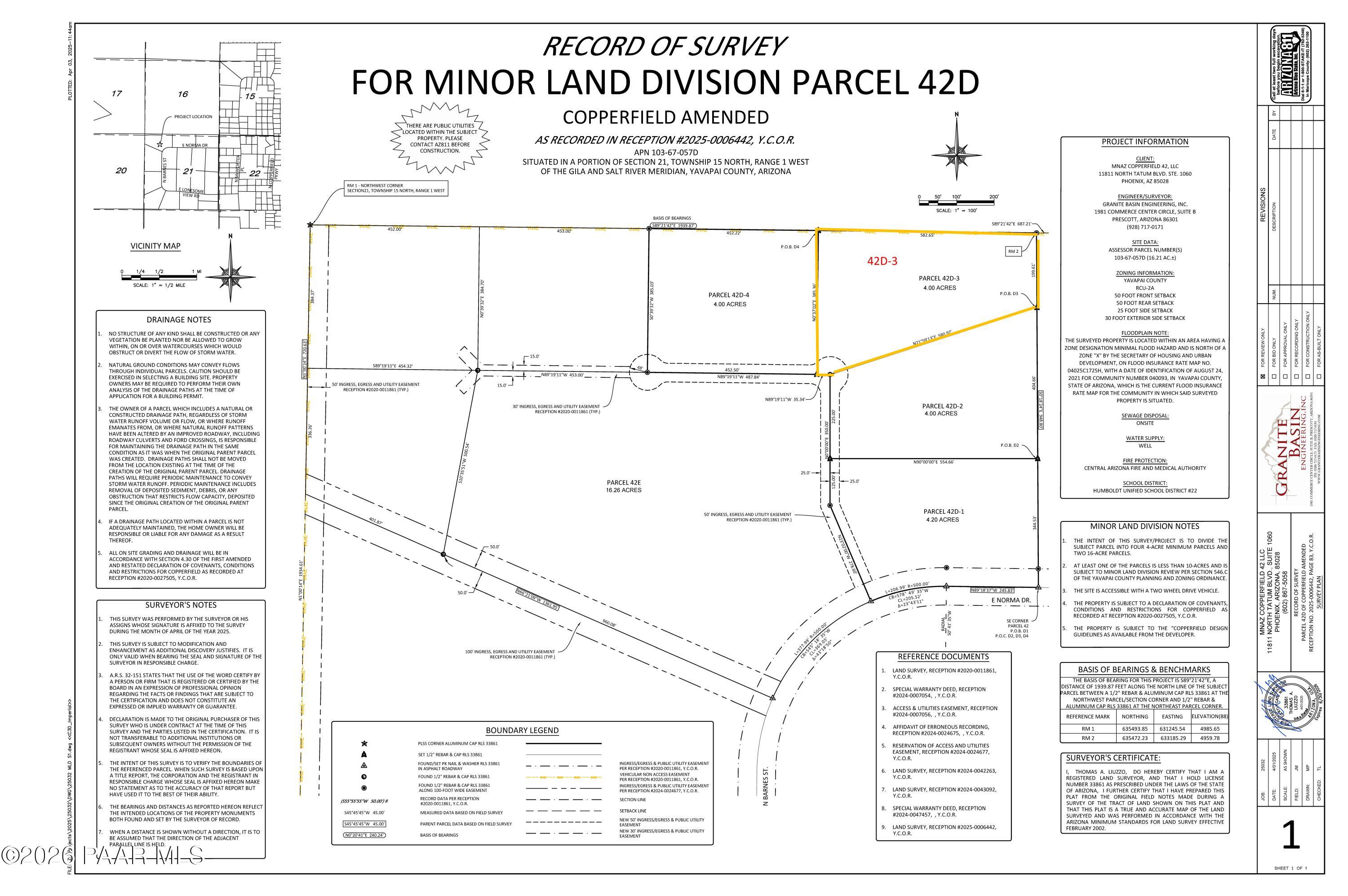 42 D-3 N Barrel Mesa Road