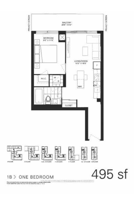 1030 King Street W 1002, Toronto Unit: 1002