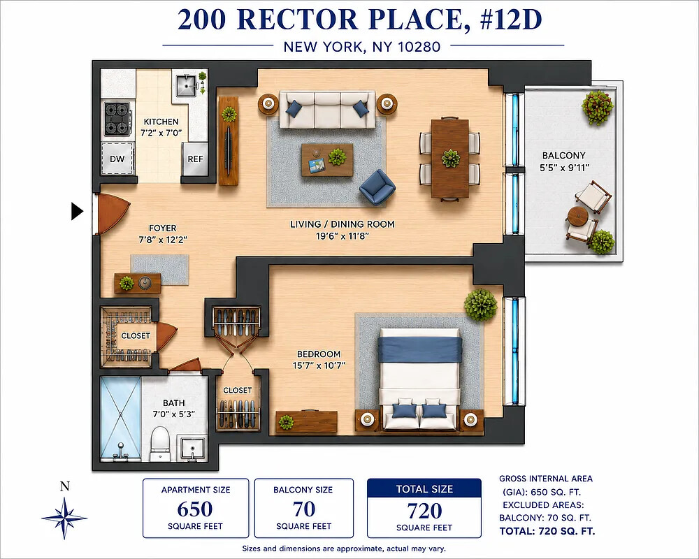 200 RECTOR Place 12D