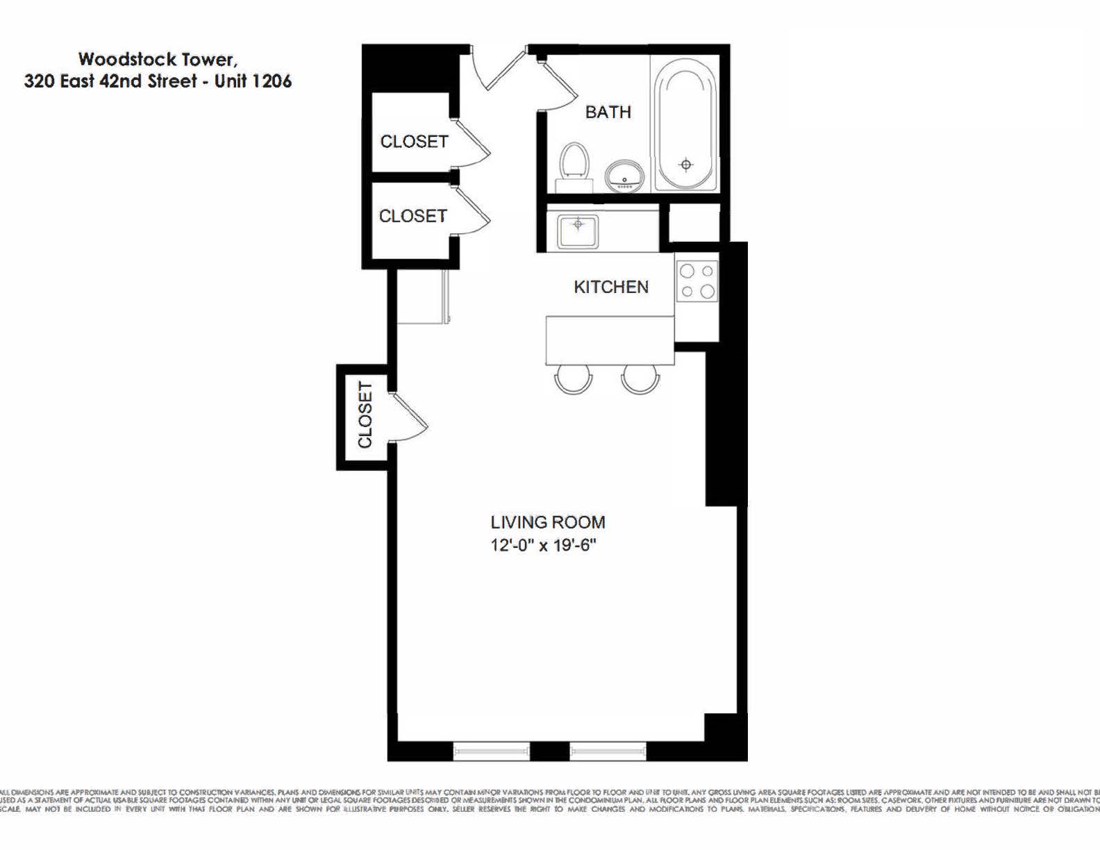 320 E 42nd Street 1206