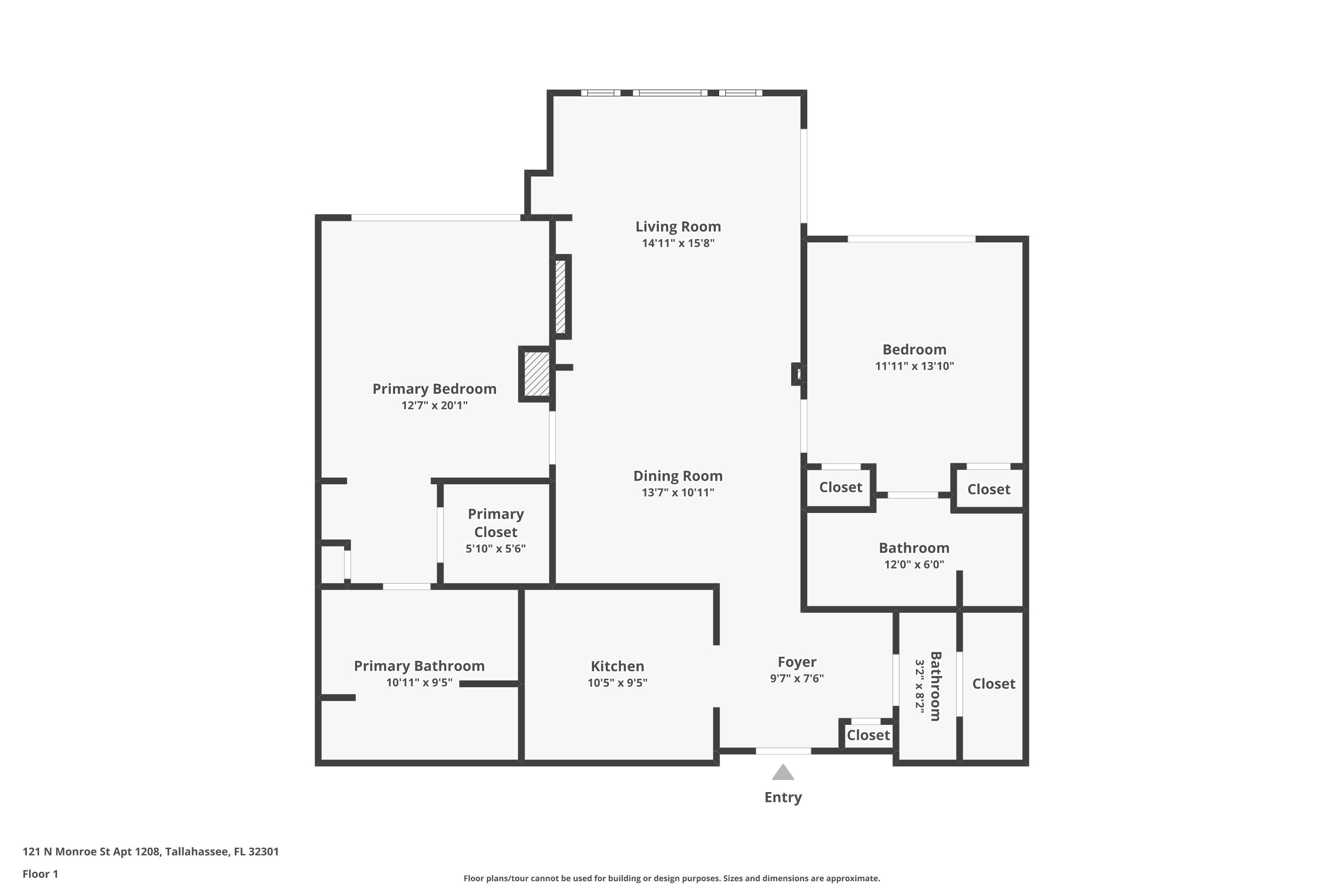 121 N Monroe Street Unit: 1107