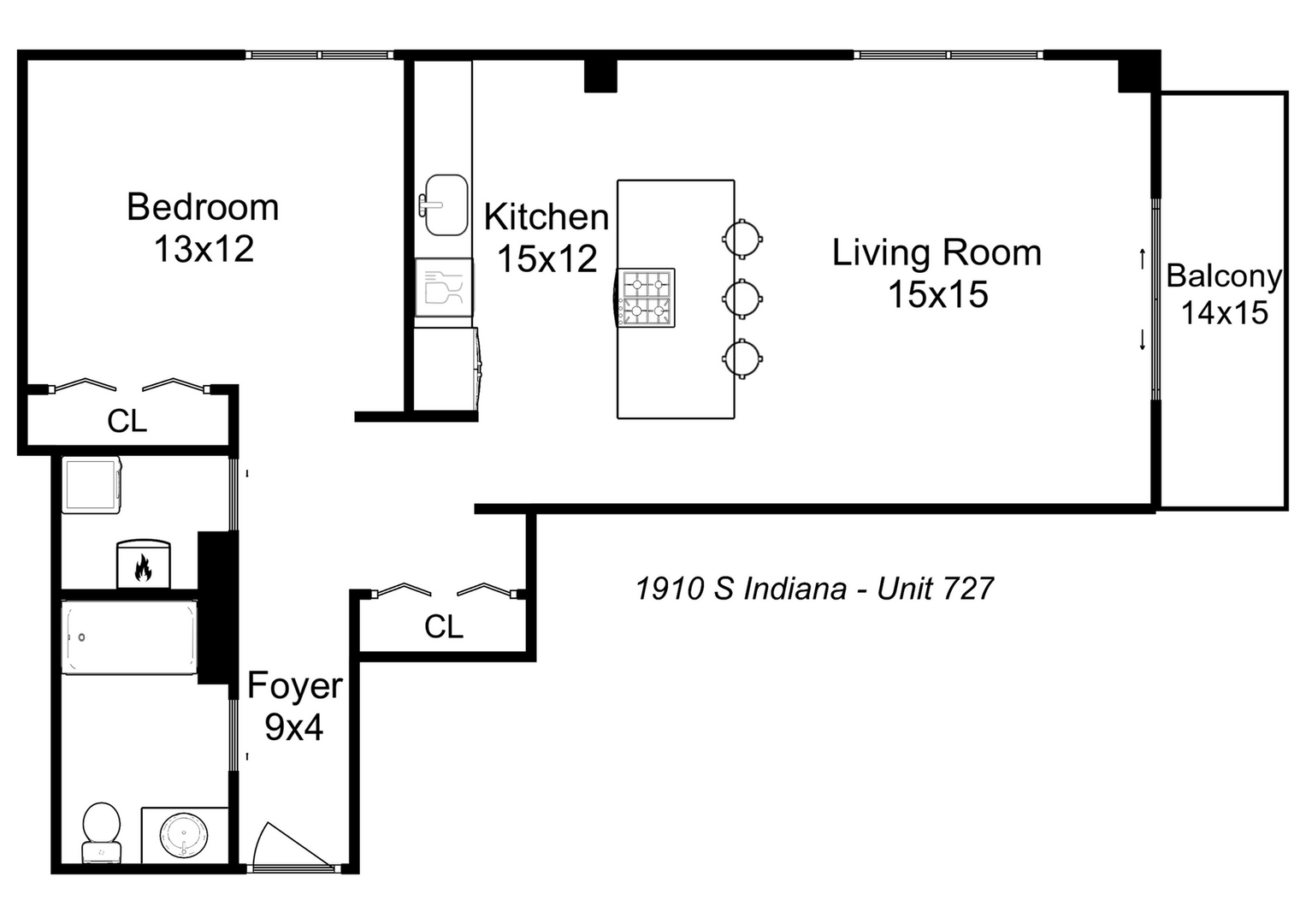 1910 S Indiana Avenue Unit: 727
