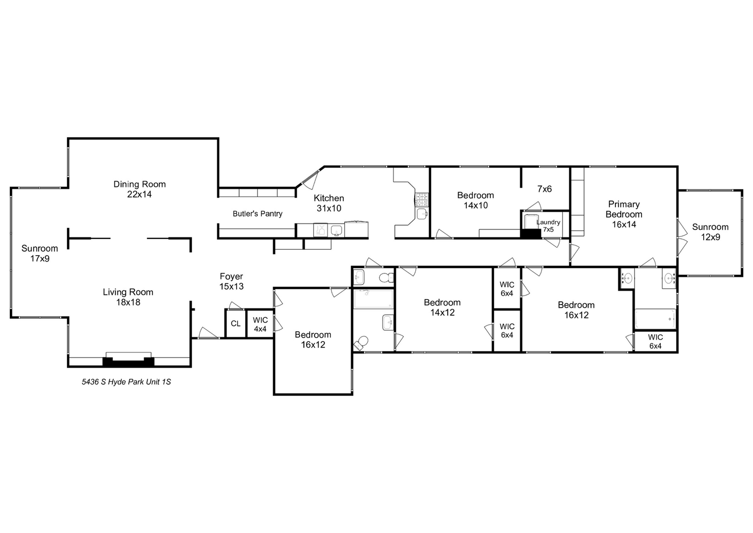 5436 S Hyde Park Boulevard Unit: 1S
