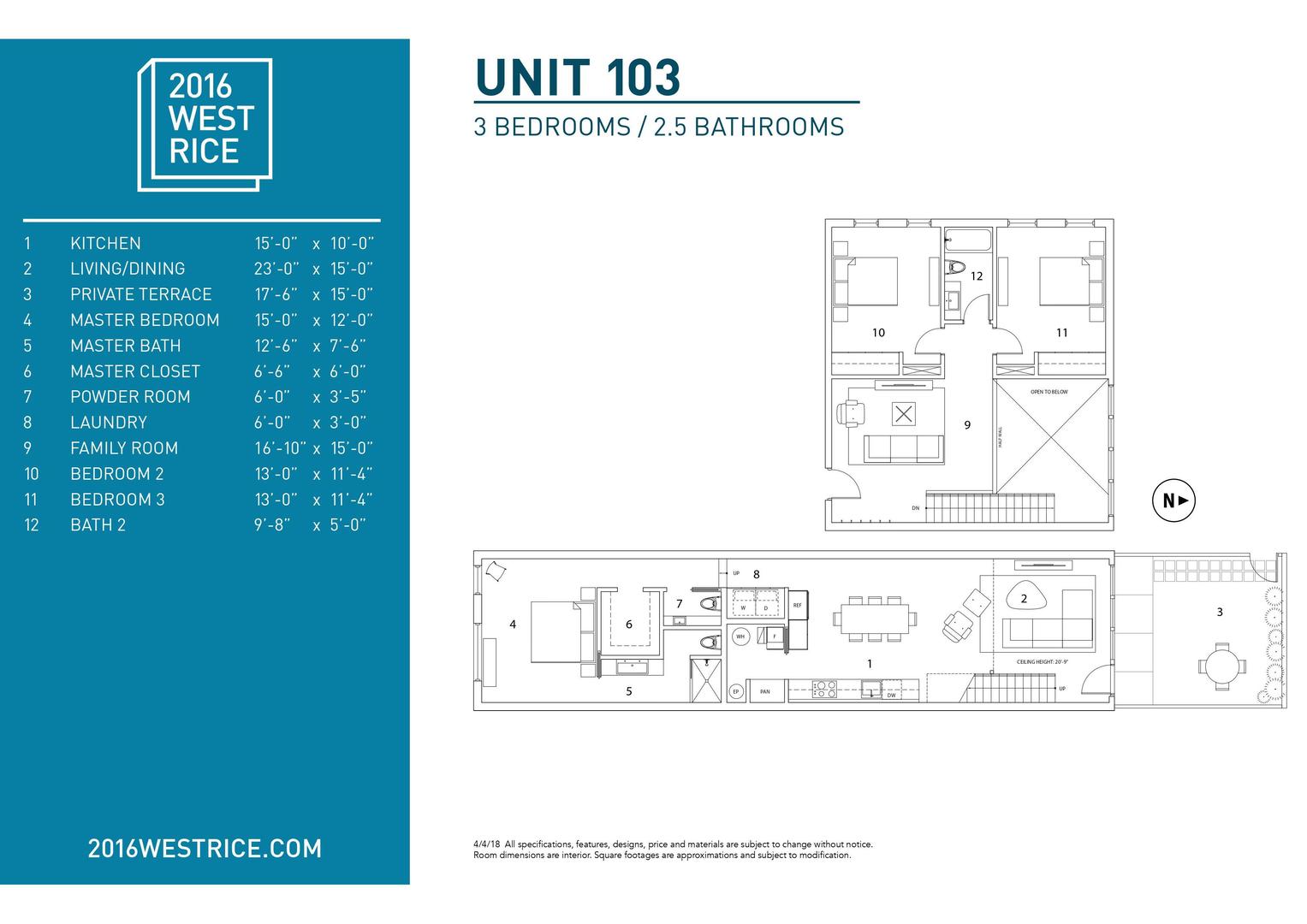 2016 W Rice Street Unit: 103