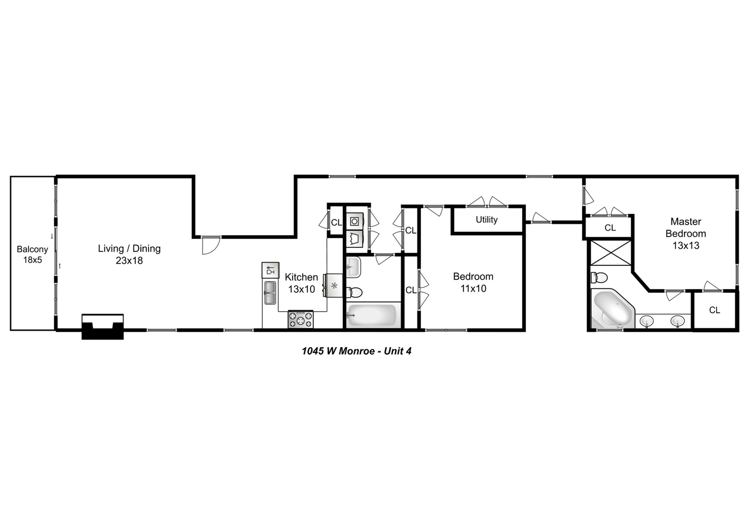 1045 W Monroe Street Unit: 4