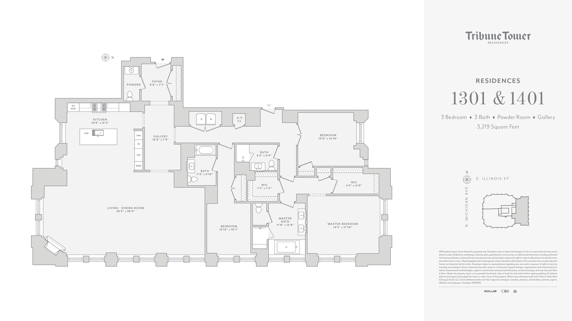 435 N Michigan Avenue Unit: 1301