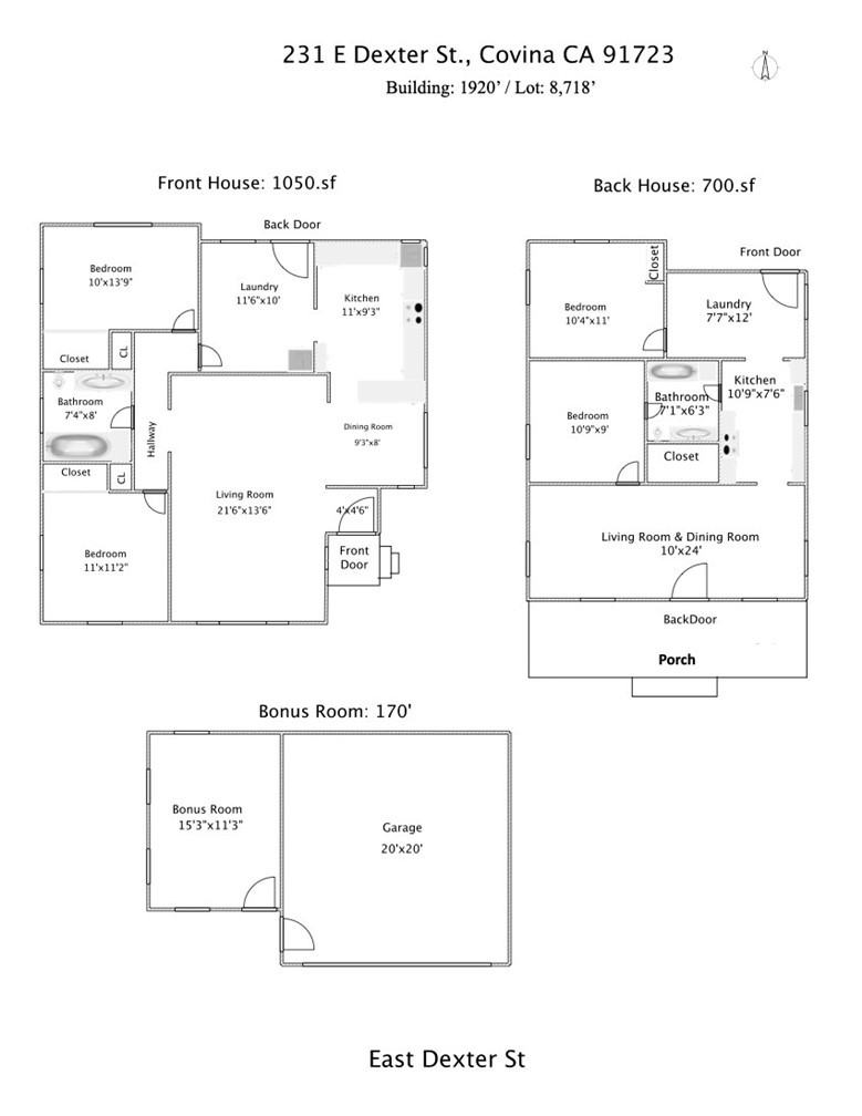 231 231-1/2 E Dexter Street