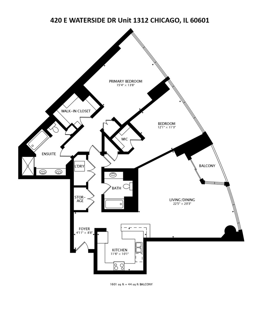 420 E WATERSIDE Drive Unit: 1312