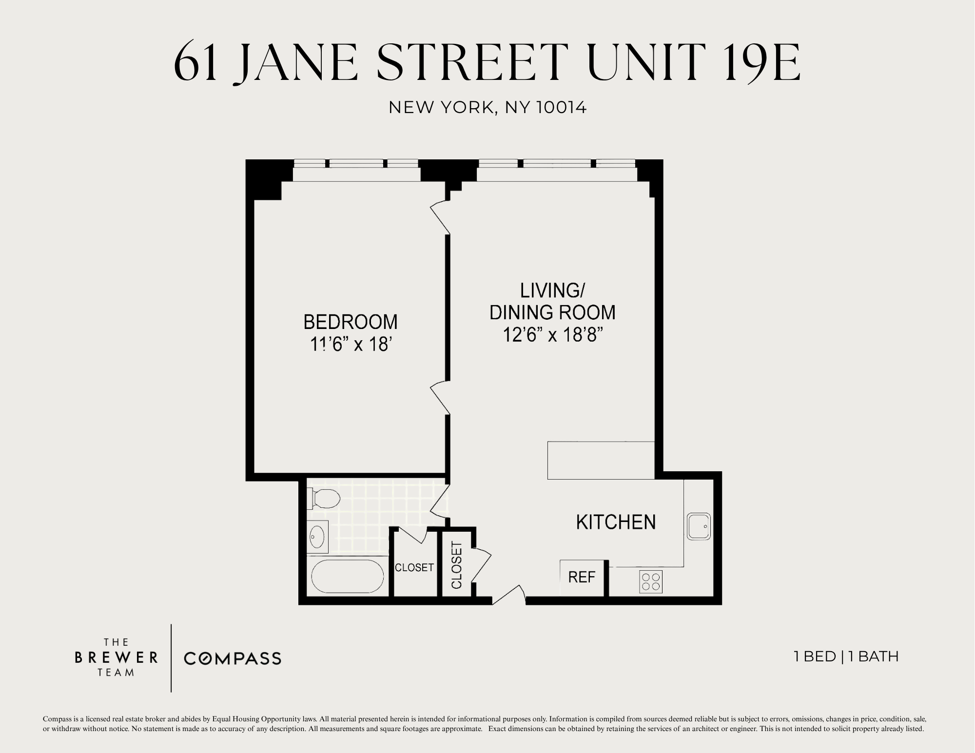 61 Jane Street 19E