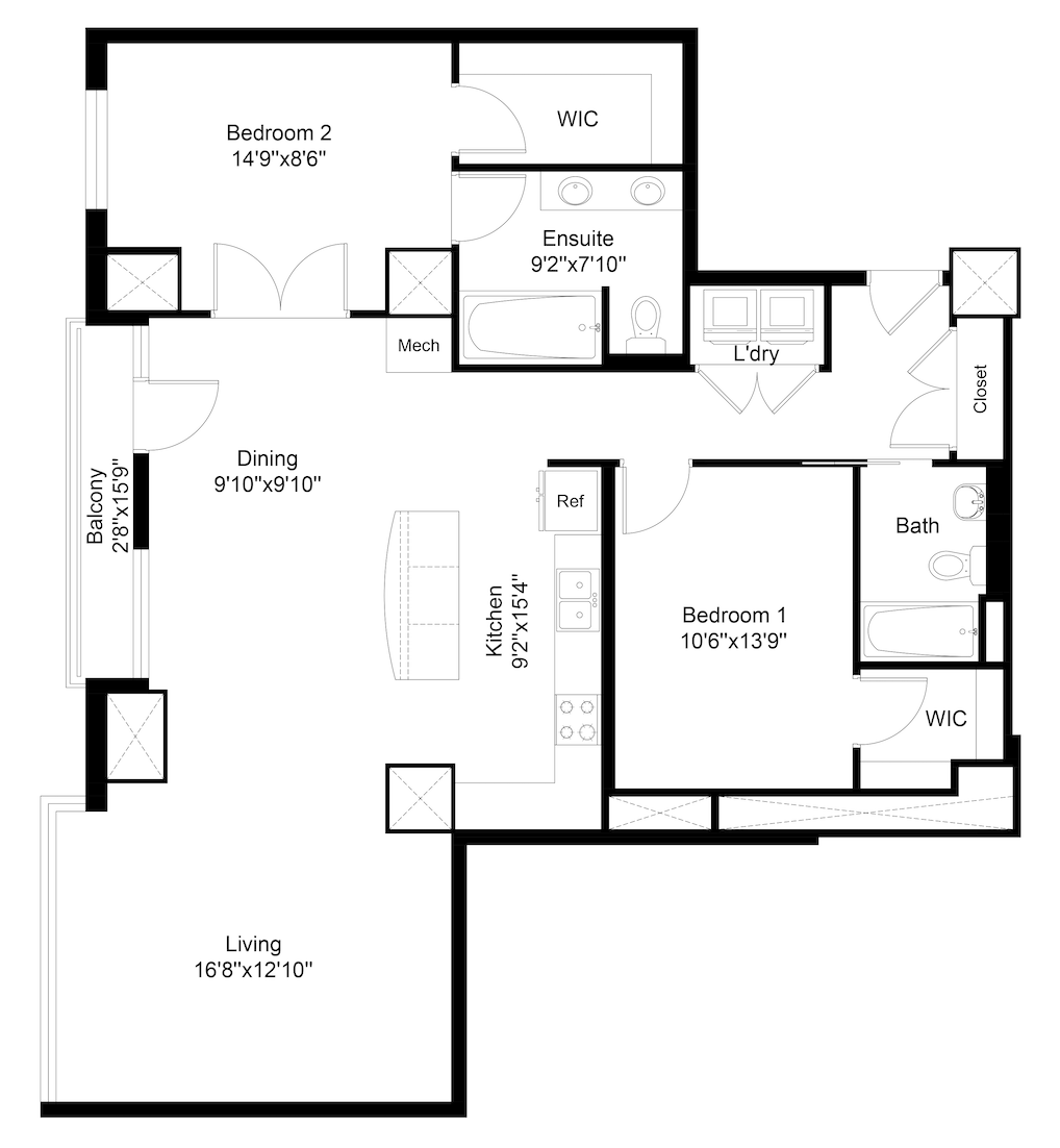 201 S 11th Street Unit: 930