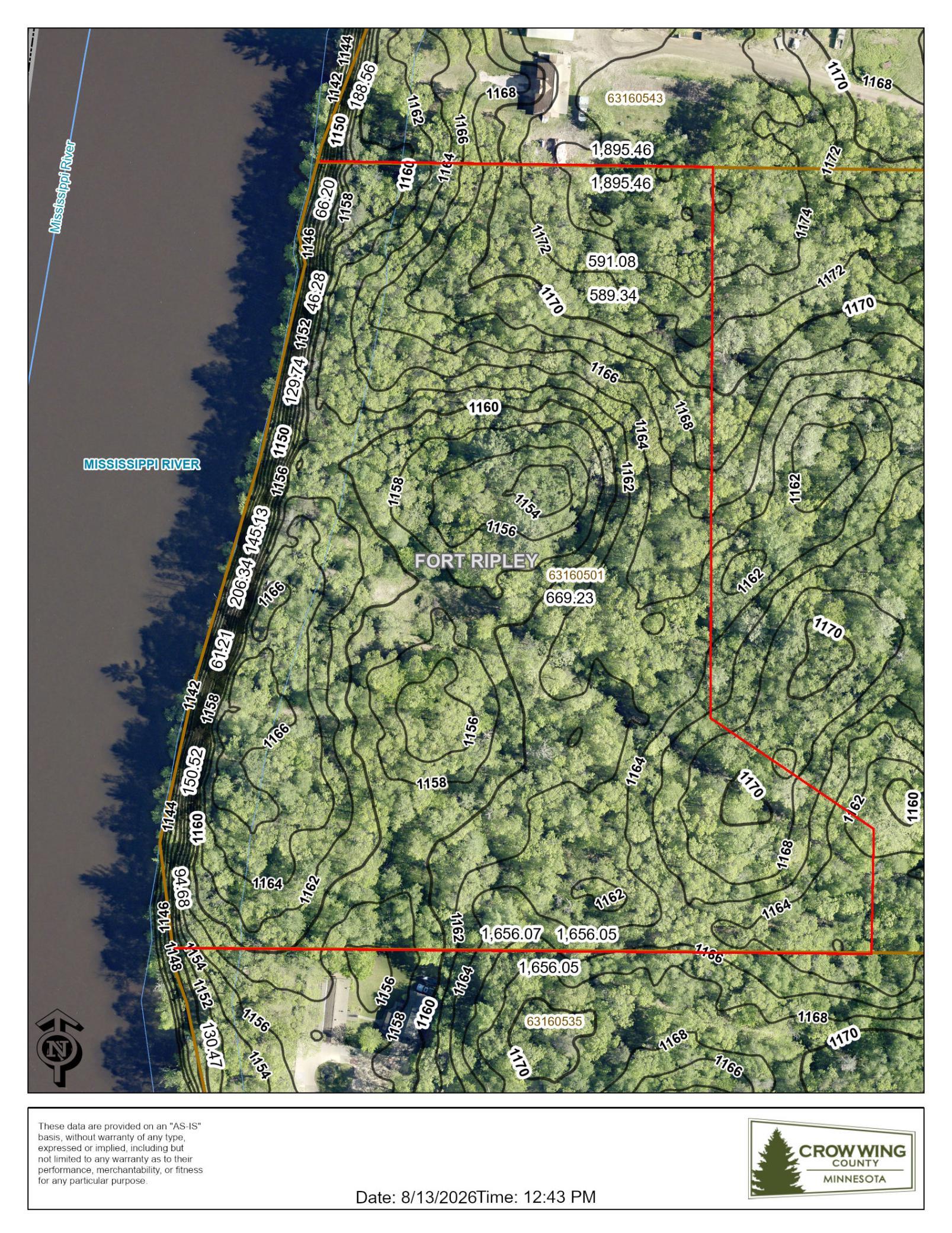 8 Acres Mississippi River Front TBD Bedow Road
