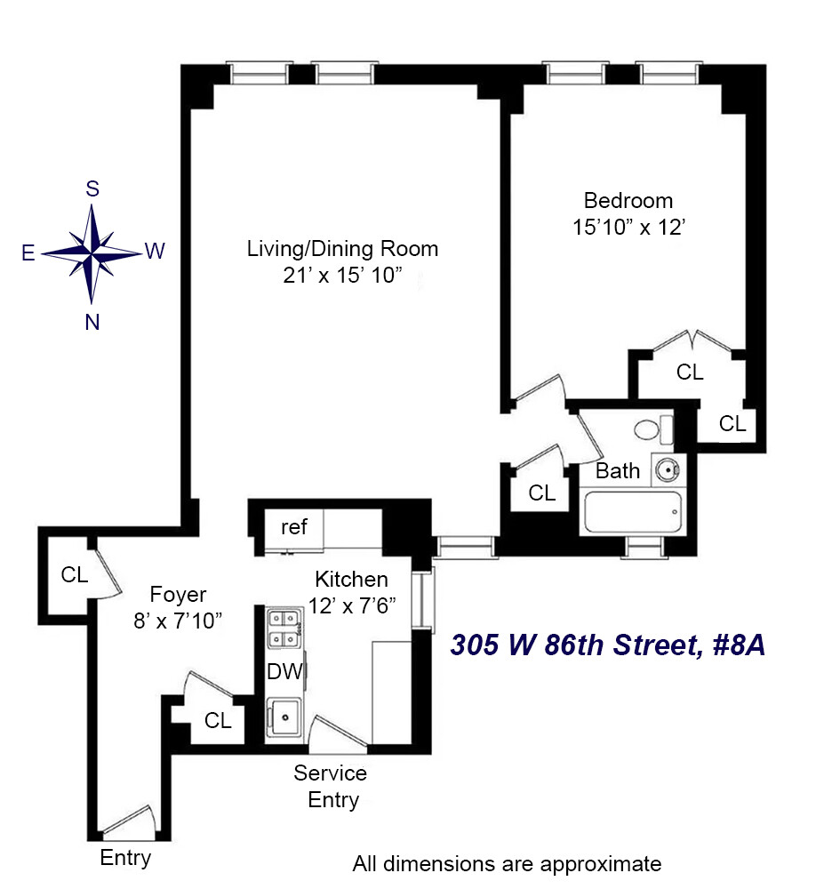 305 W 86TH Street 8A