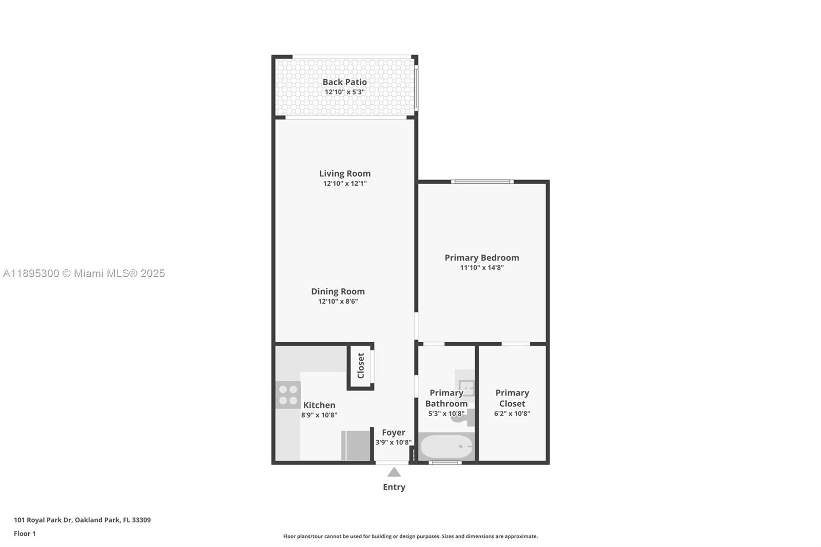 101 Royal Park Dr # 1D, Oakland Park Unit: 1D