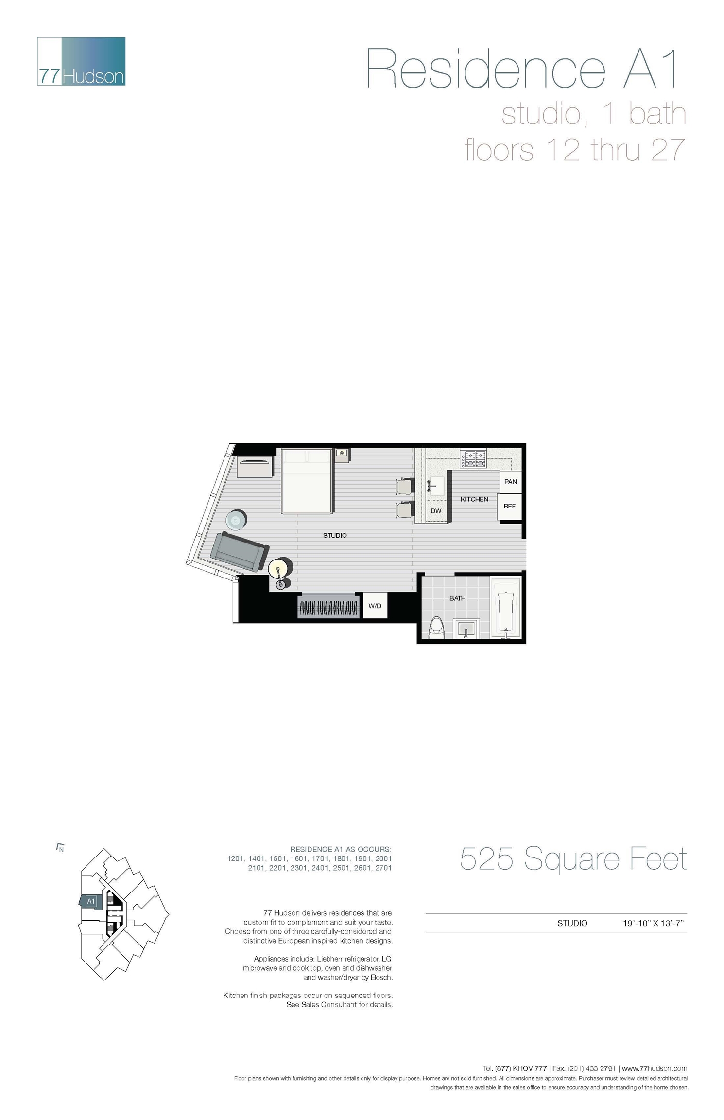 77 HUDSON ST Unit: 1401