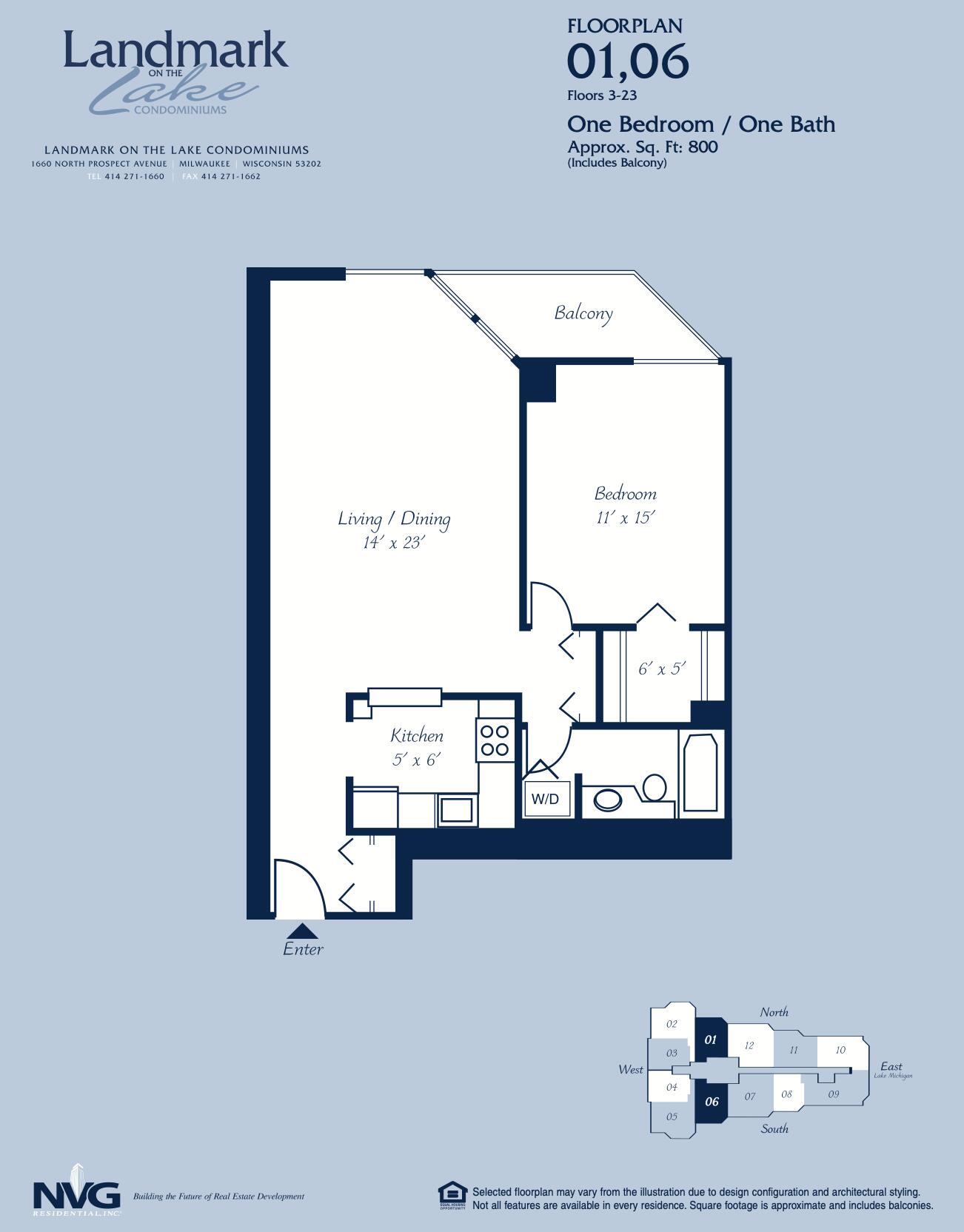 1660 N Prospect Ave Unit: 1206