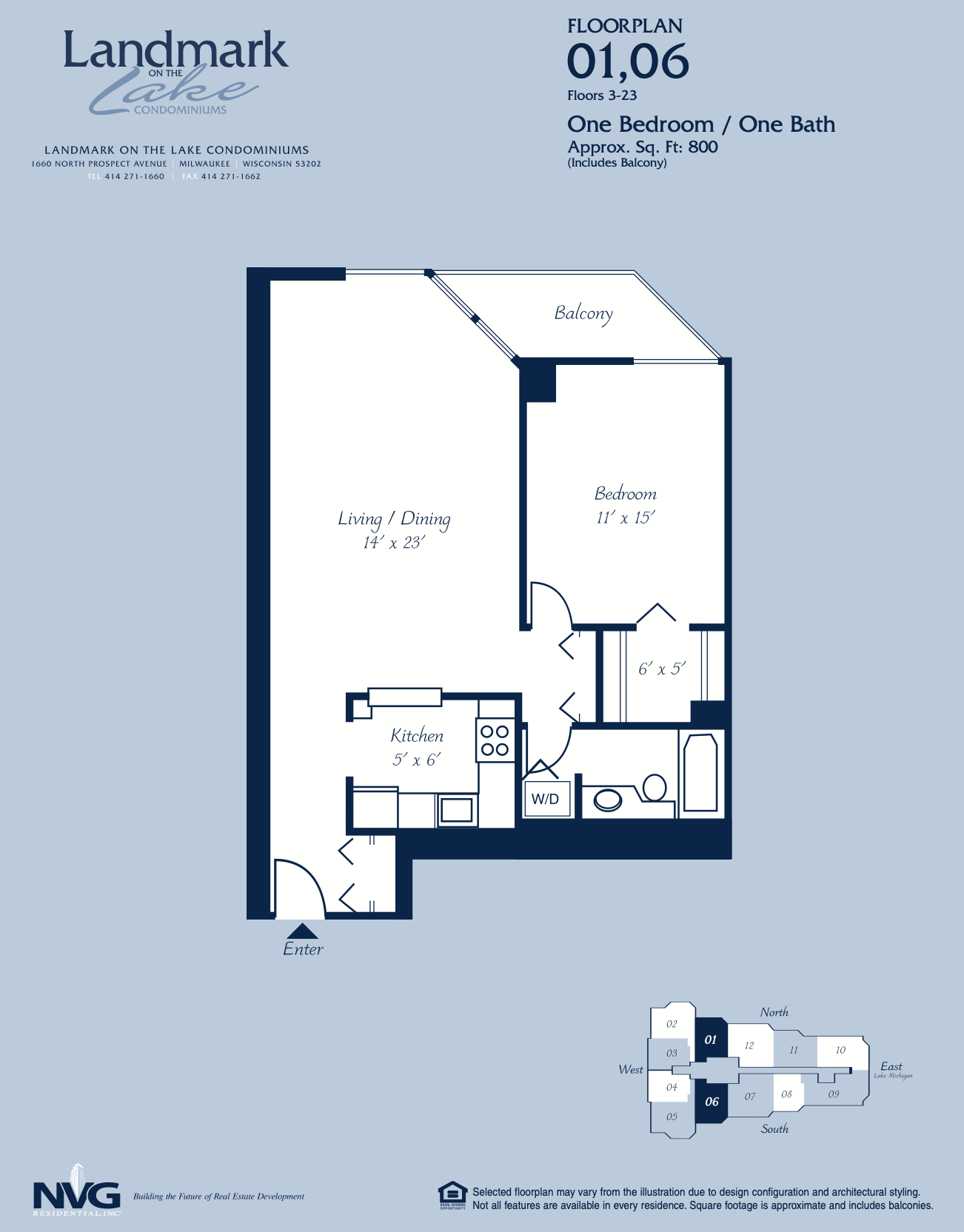 1660 N Prospect Ave Unit: 1206