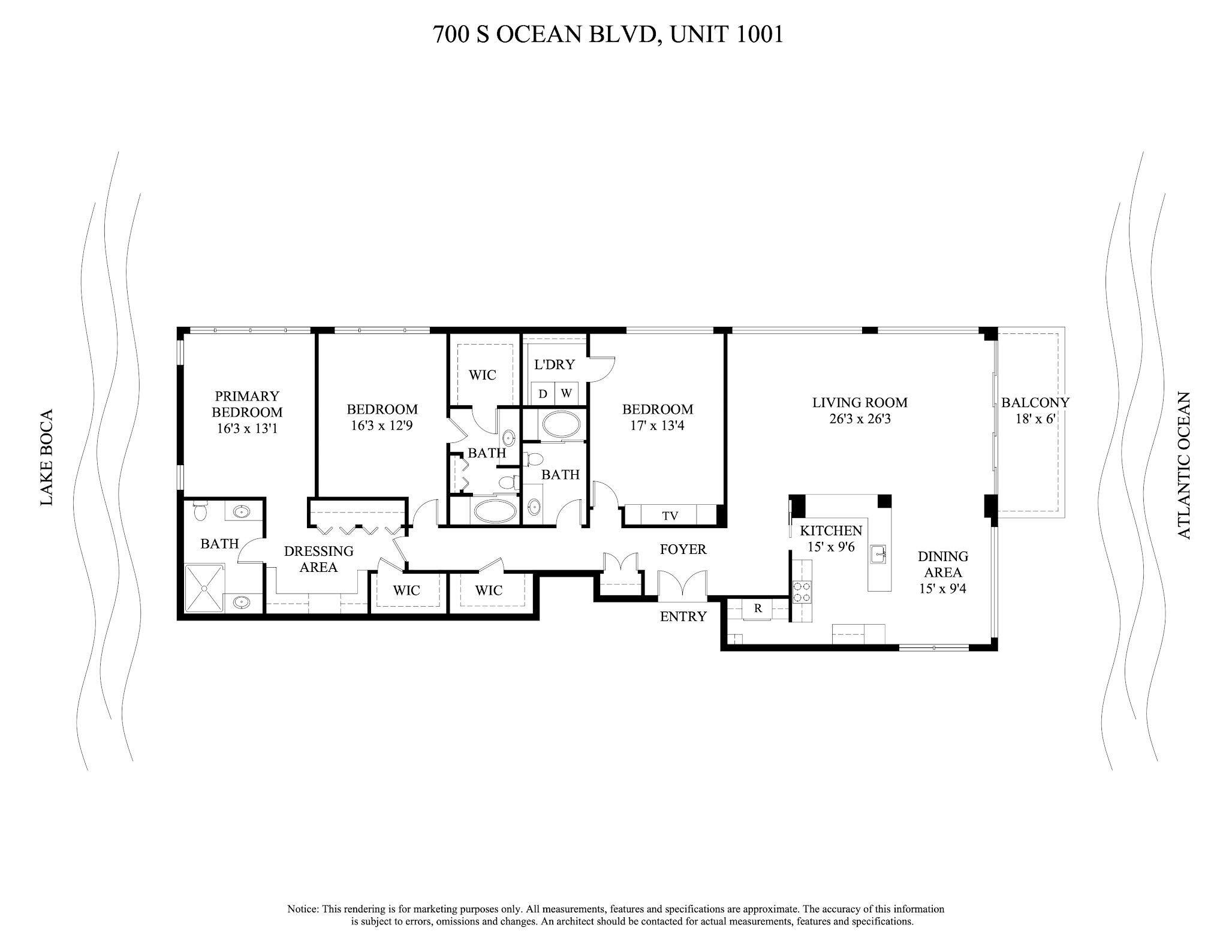 700 S Ocean Boulevard 1001
