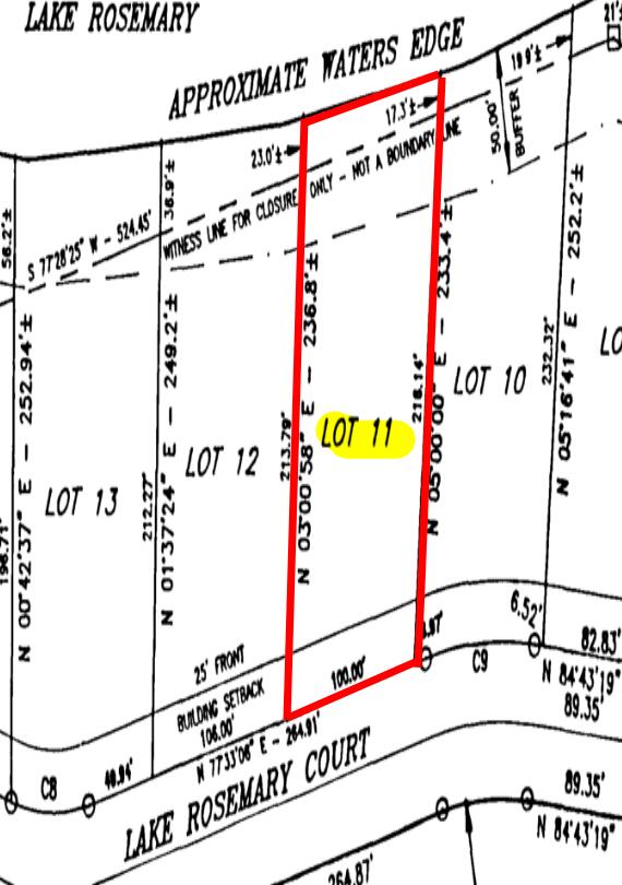 Lot 11 on Lake Rosemary Court, DeFuniak Springs