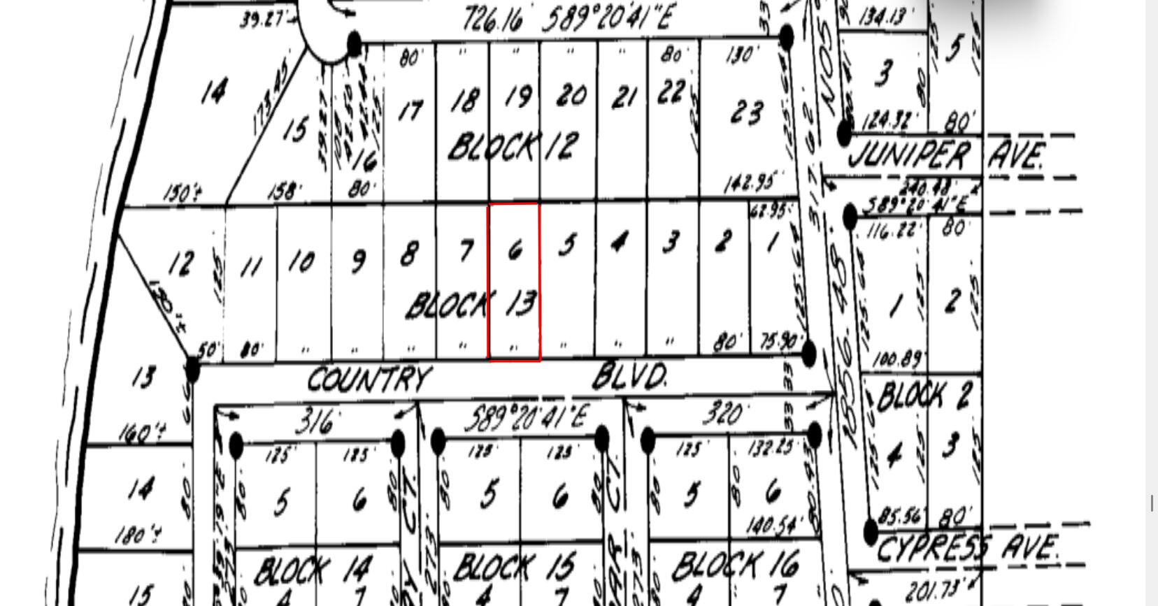 Lot 6 Country Boulevard, DeFuniak Springs