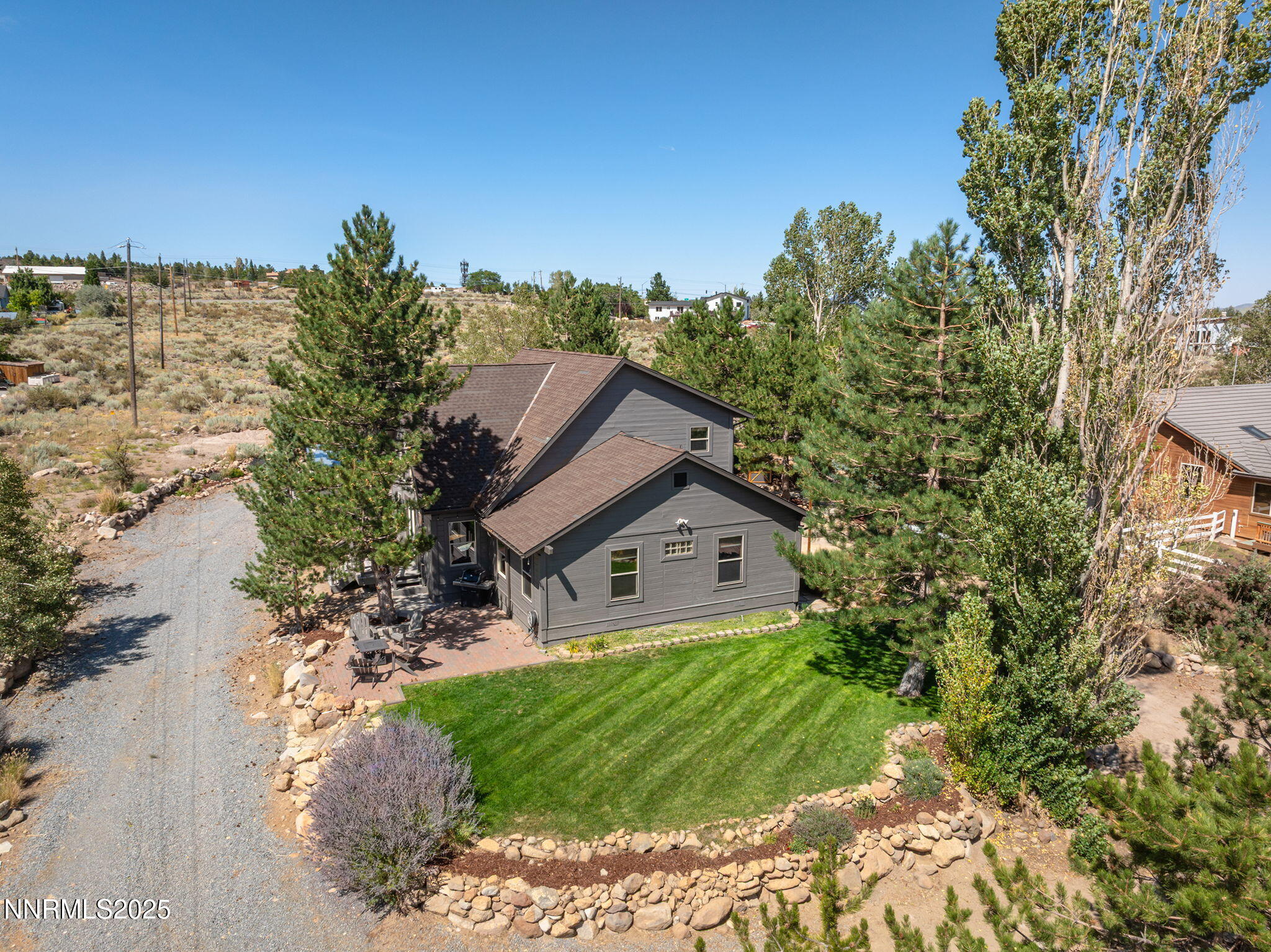 6020 Rose Rock Lane, Private unpaved road, house is at the end