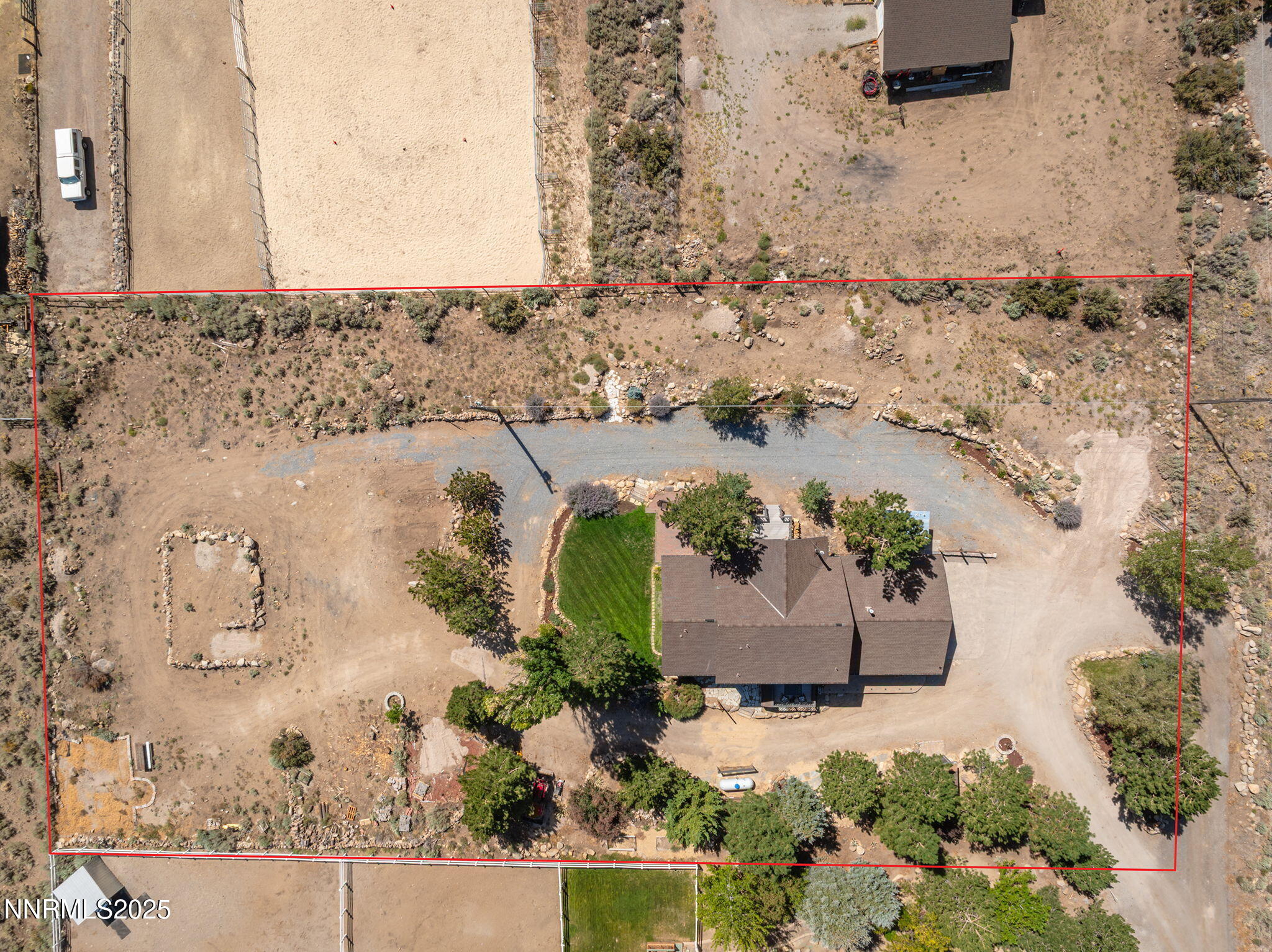 6020 Rose Rock Lane, Private unpaved road, house is at the end