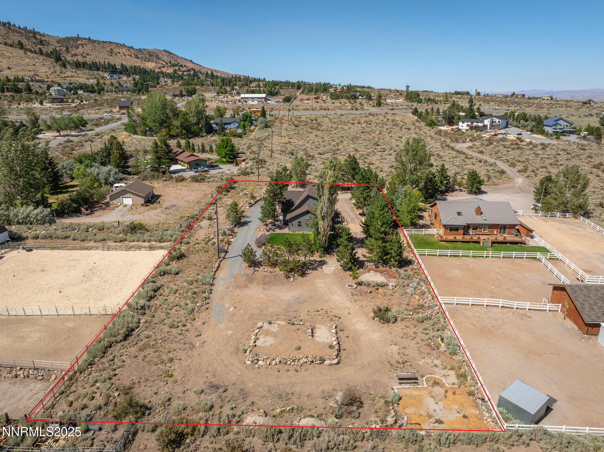6020 Rose Rock Lane, Private unpaved road, house is at the end