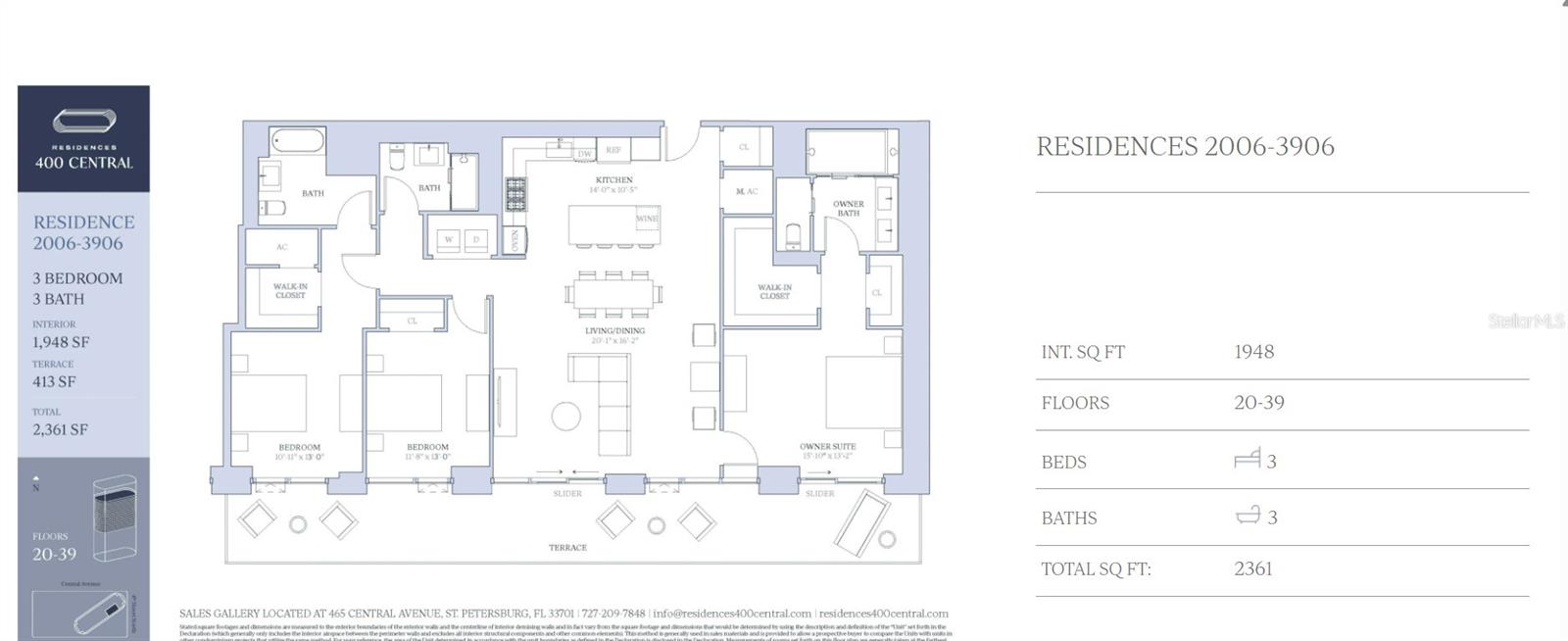 400 CENTRAL AVE #2906