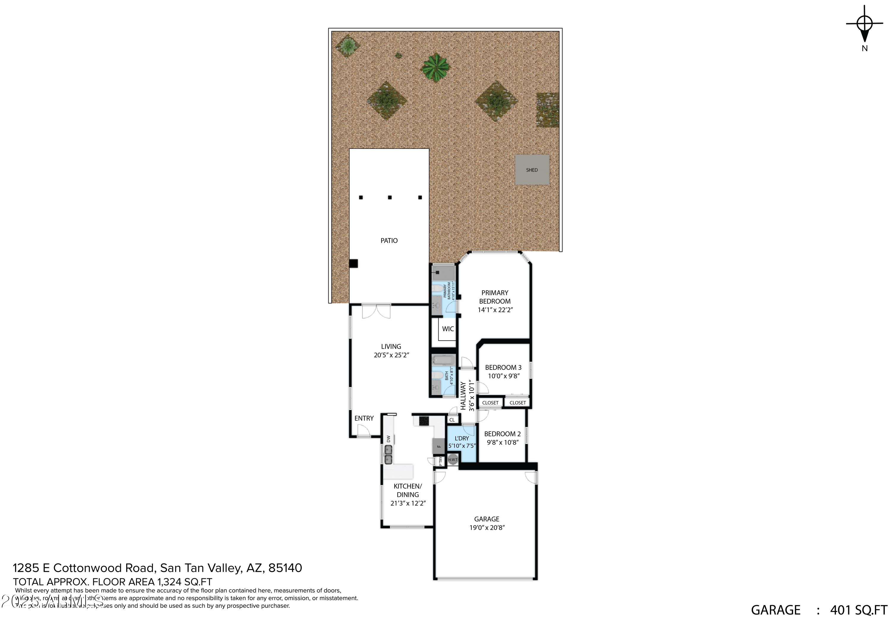 1285 E COTTONWOOD Road