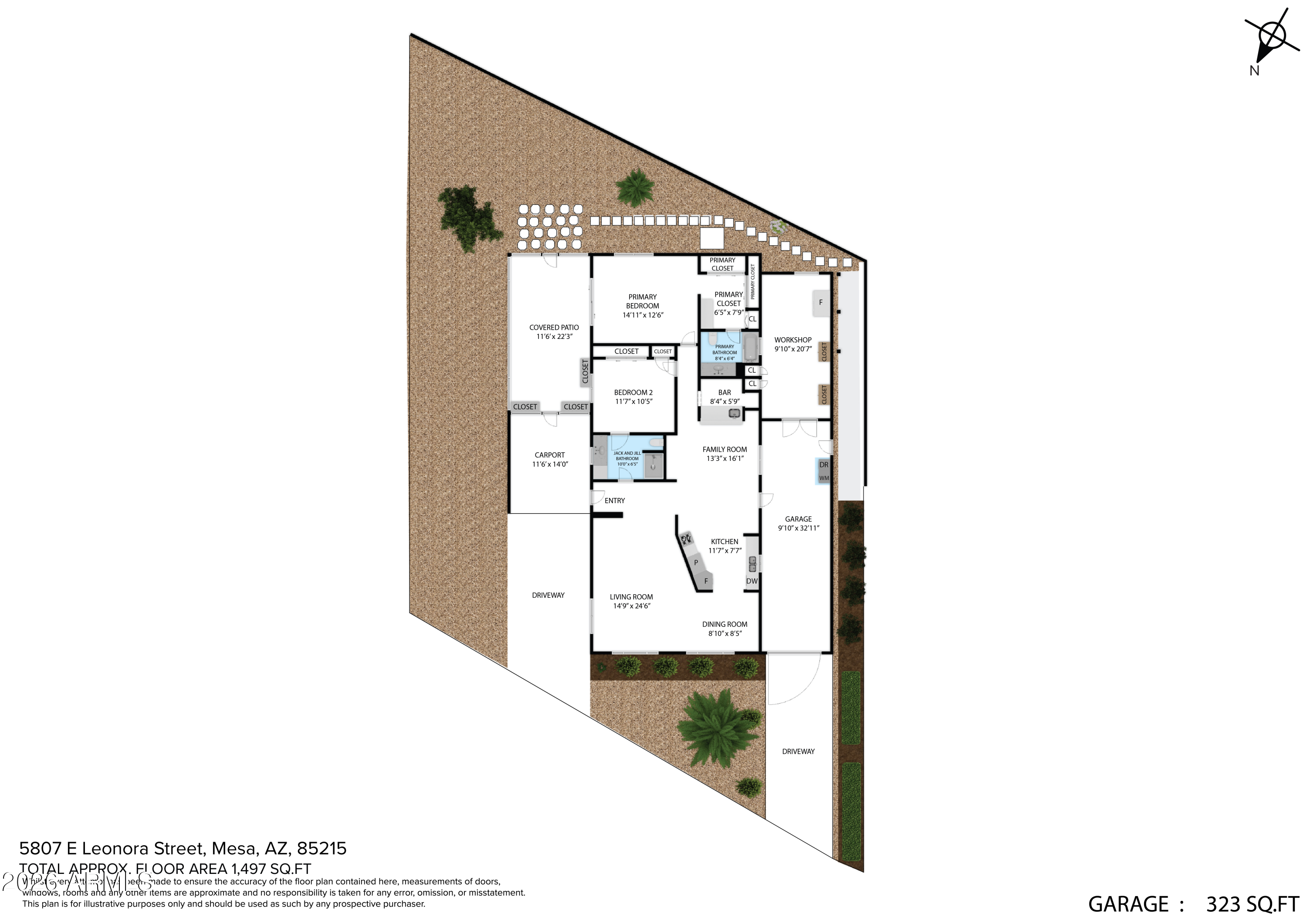 5807 E LEONORA Street