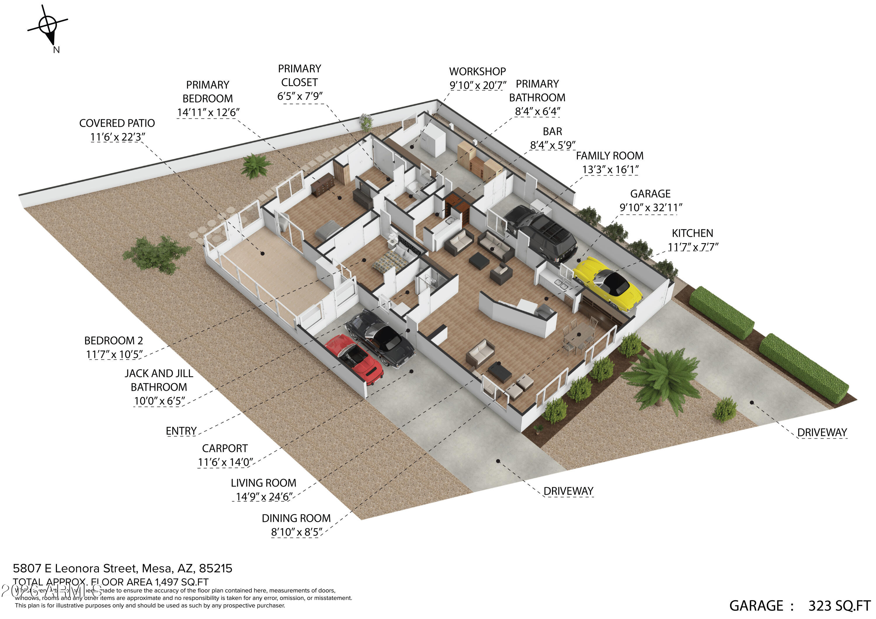 5807 E LEONORA Street