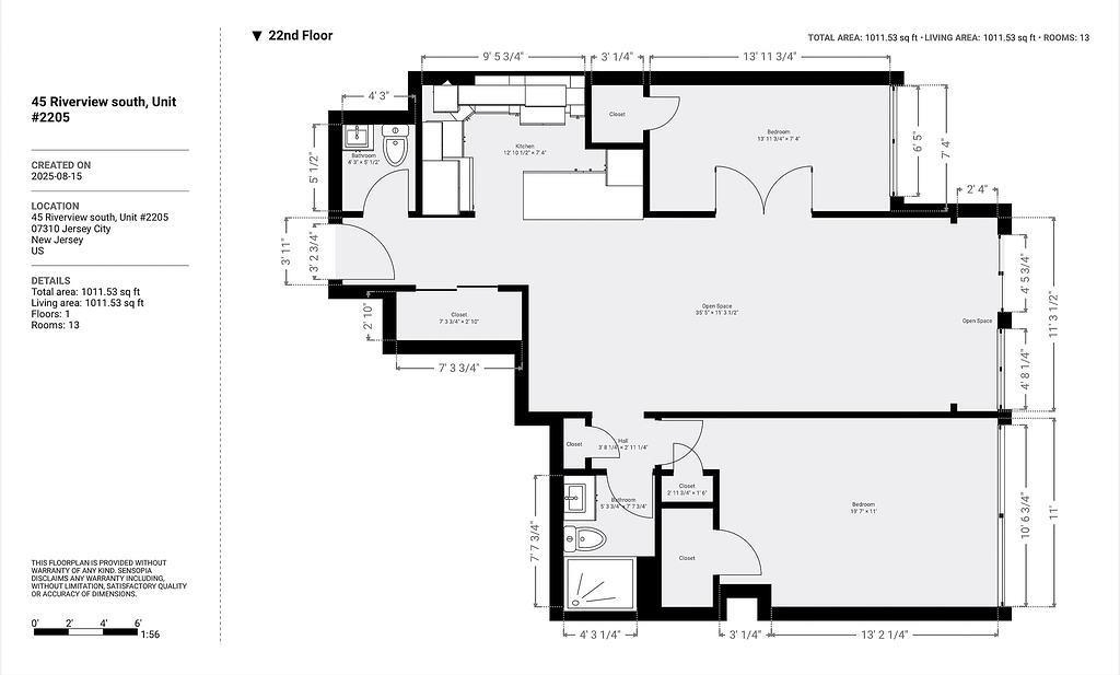 45 RIVER DR SOUTH Unit: 2205