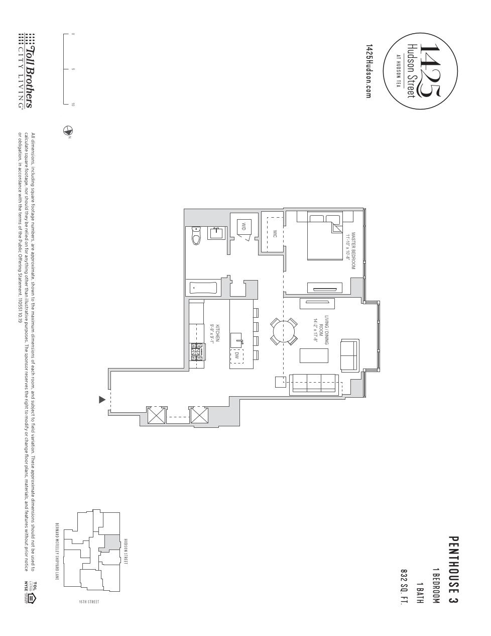 1425 HUDSON ST Unit: PH3