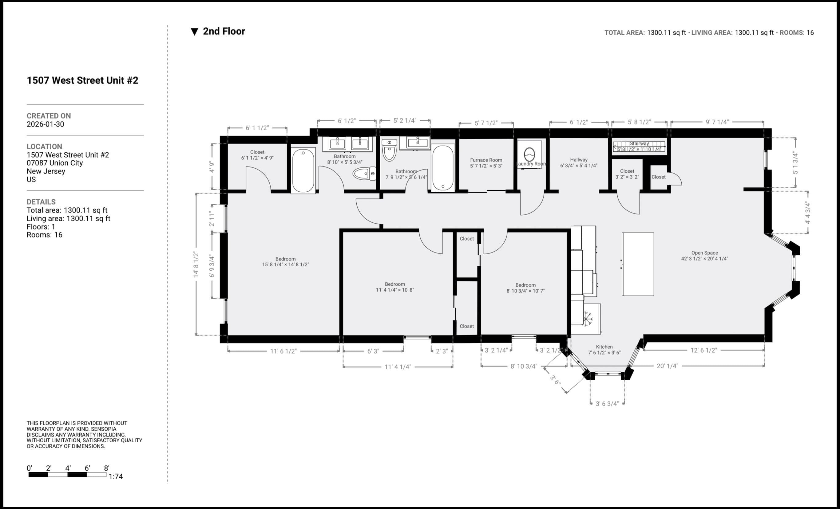 1507 WEST ST Unit: 2