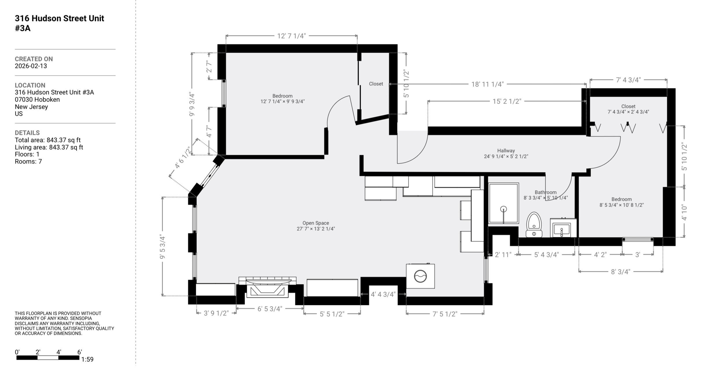 316 HUDSON ST Unit: 3A