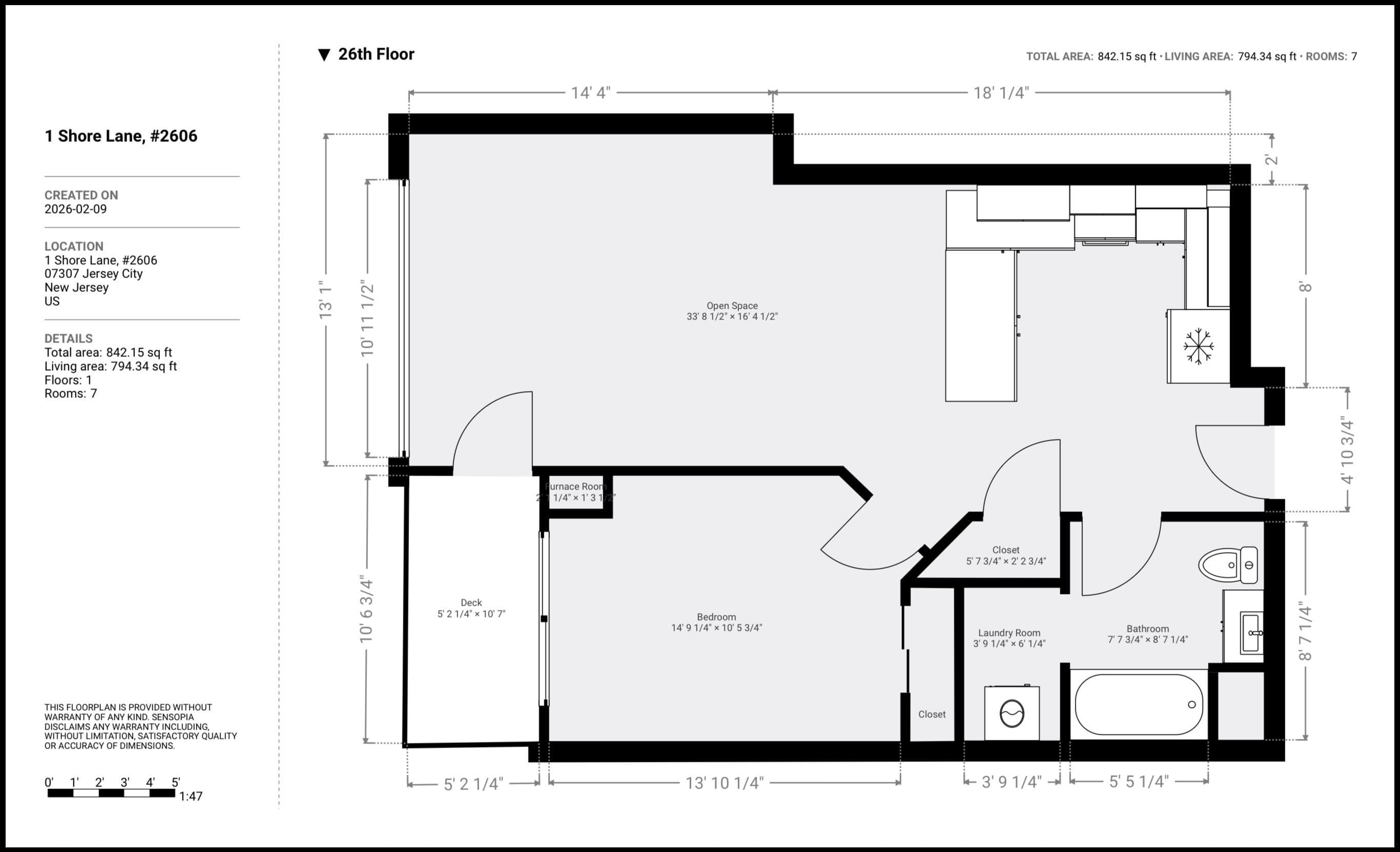 1 SHORE LANE Unit: 2606