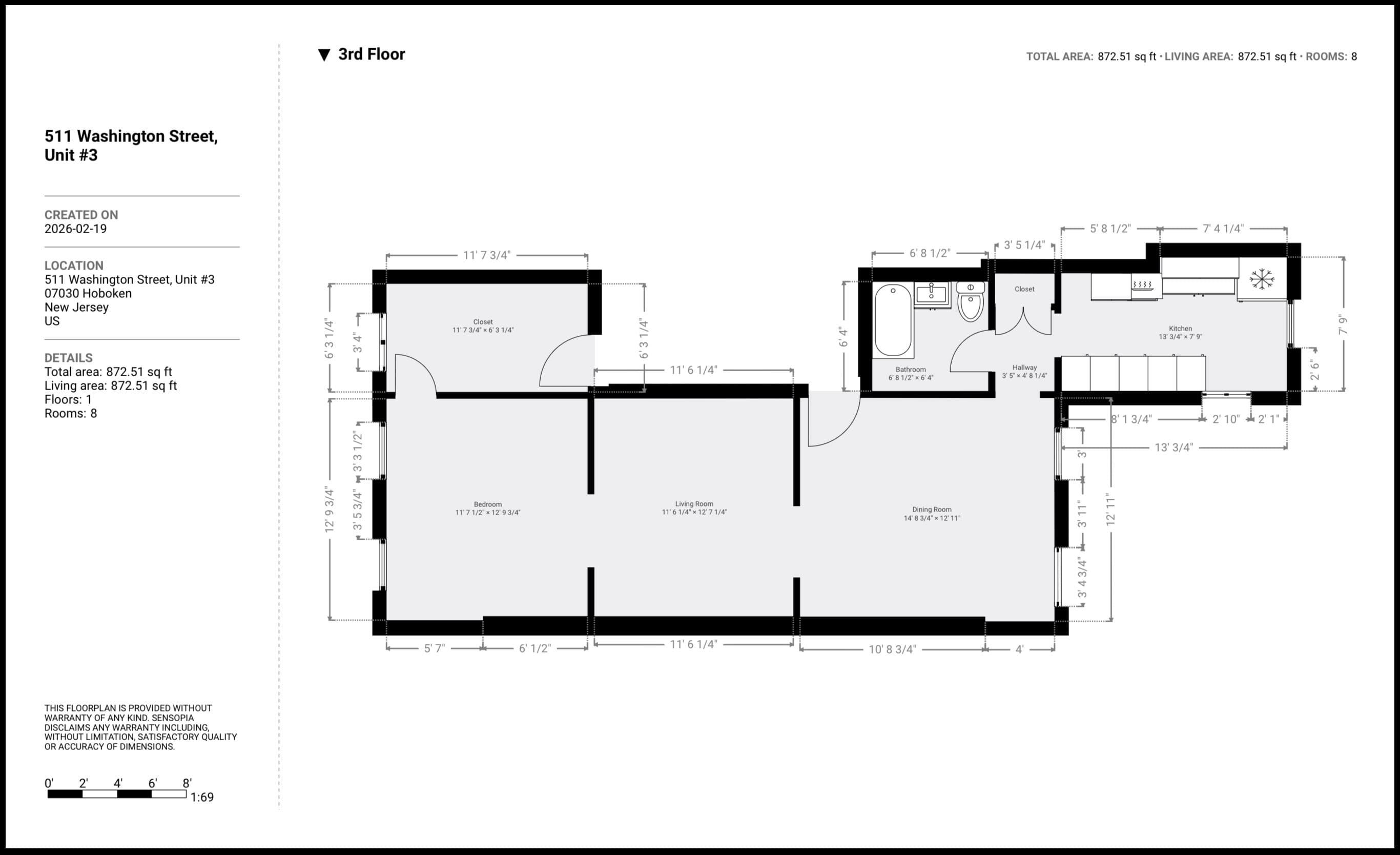 511 WASHINGTON ST Unit: 3