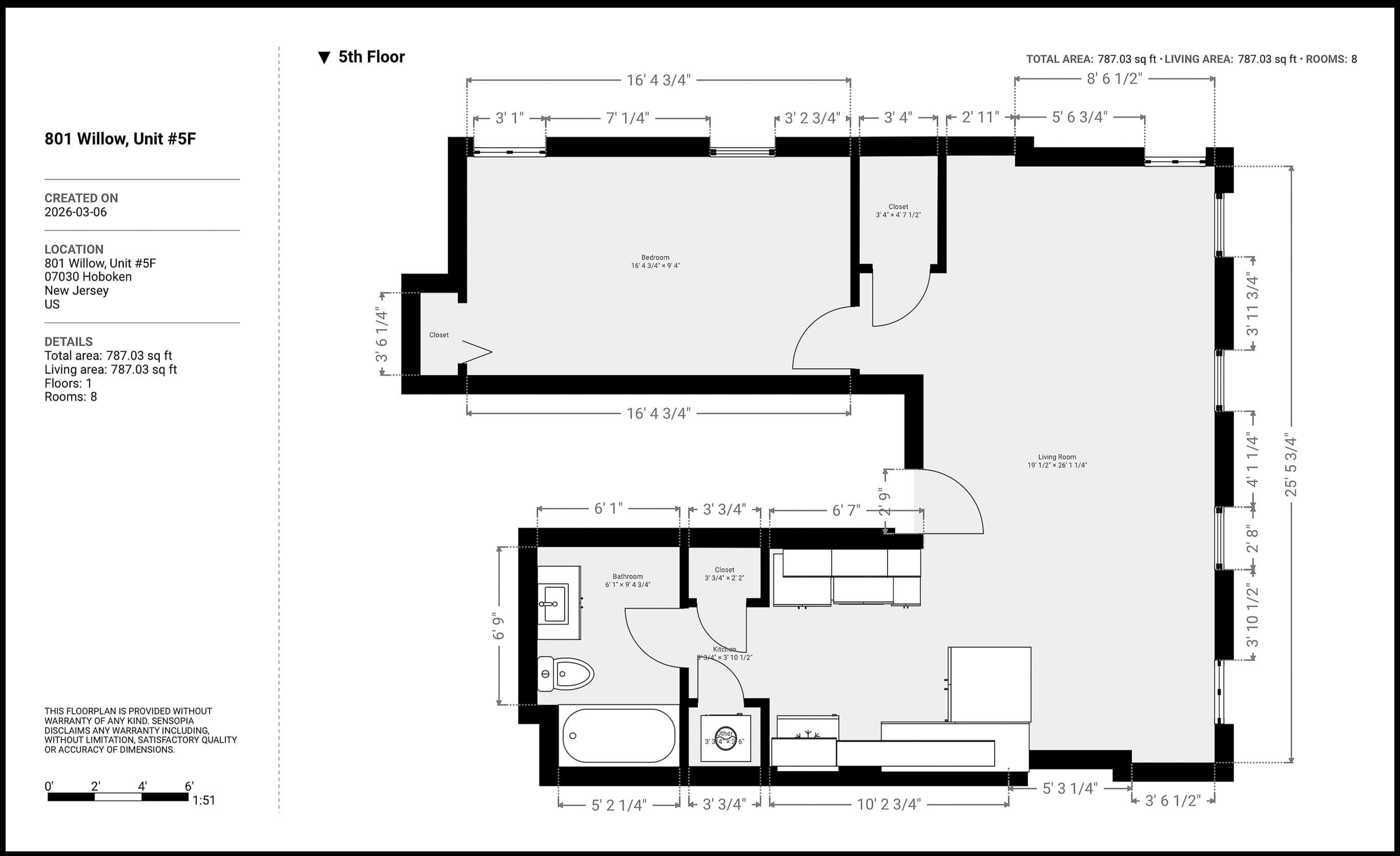 801 WILLOW AVE Unit: 5F