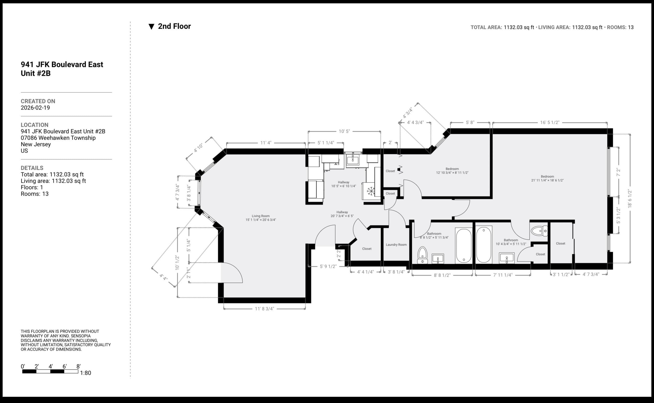 941 BLVD EAST Unit: 2B