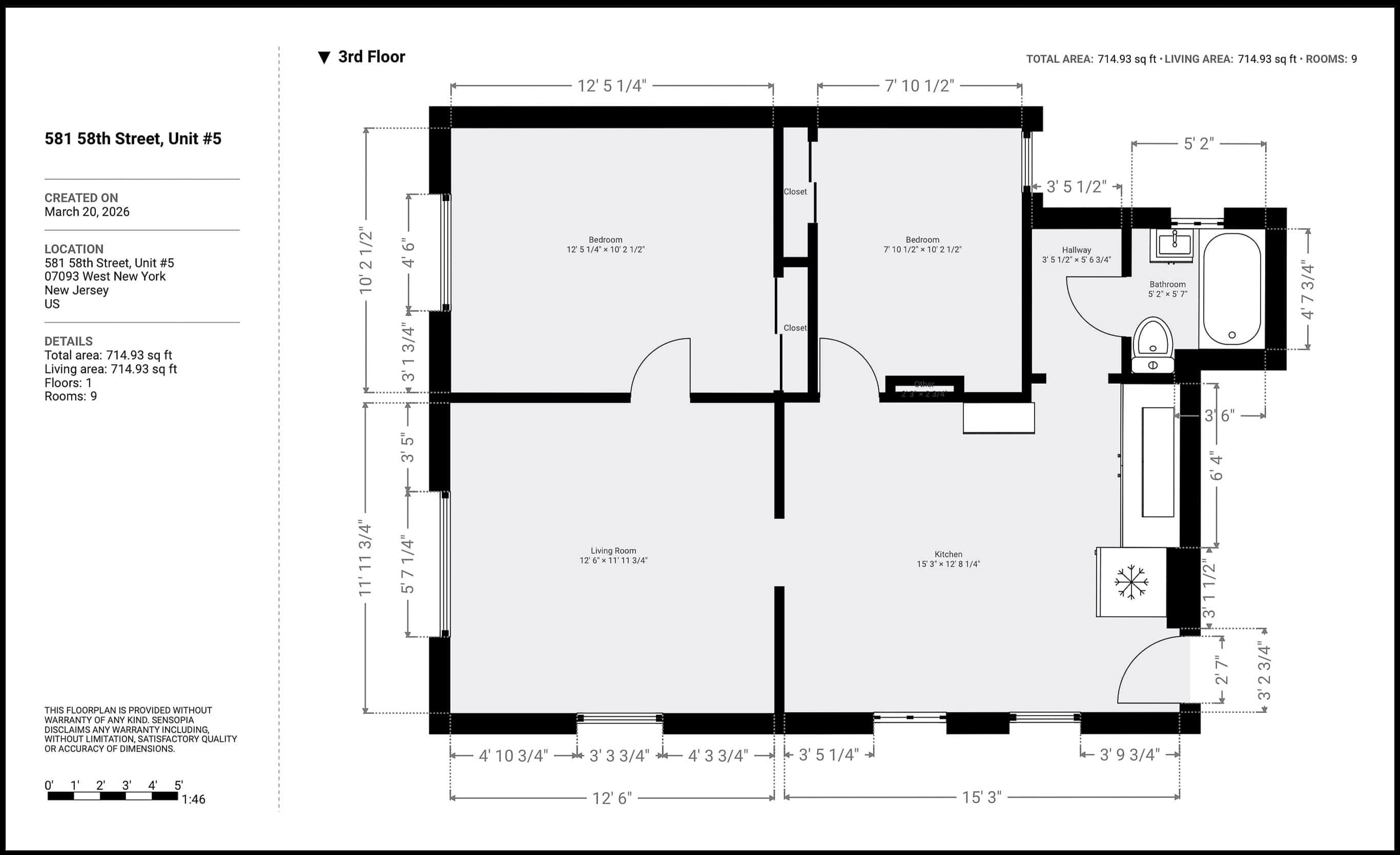 581 59TH ST Unit: 5