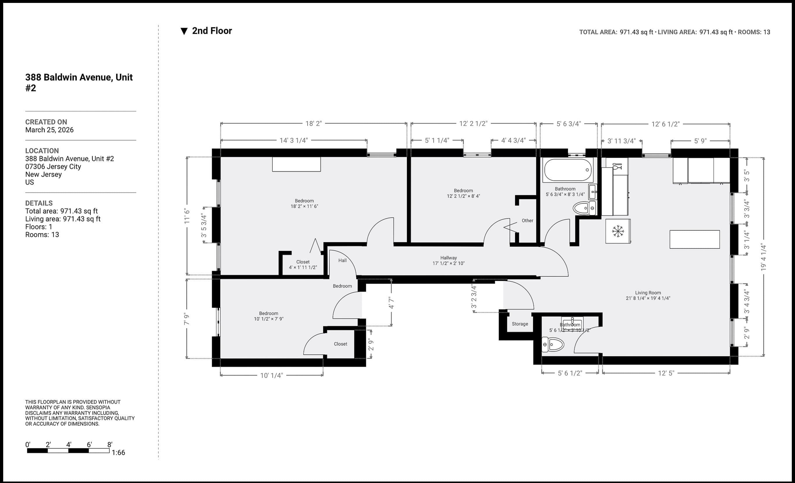 388 BALDWIN AVE Unit: 2