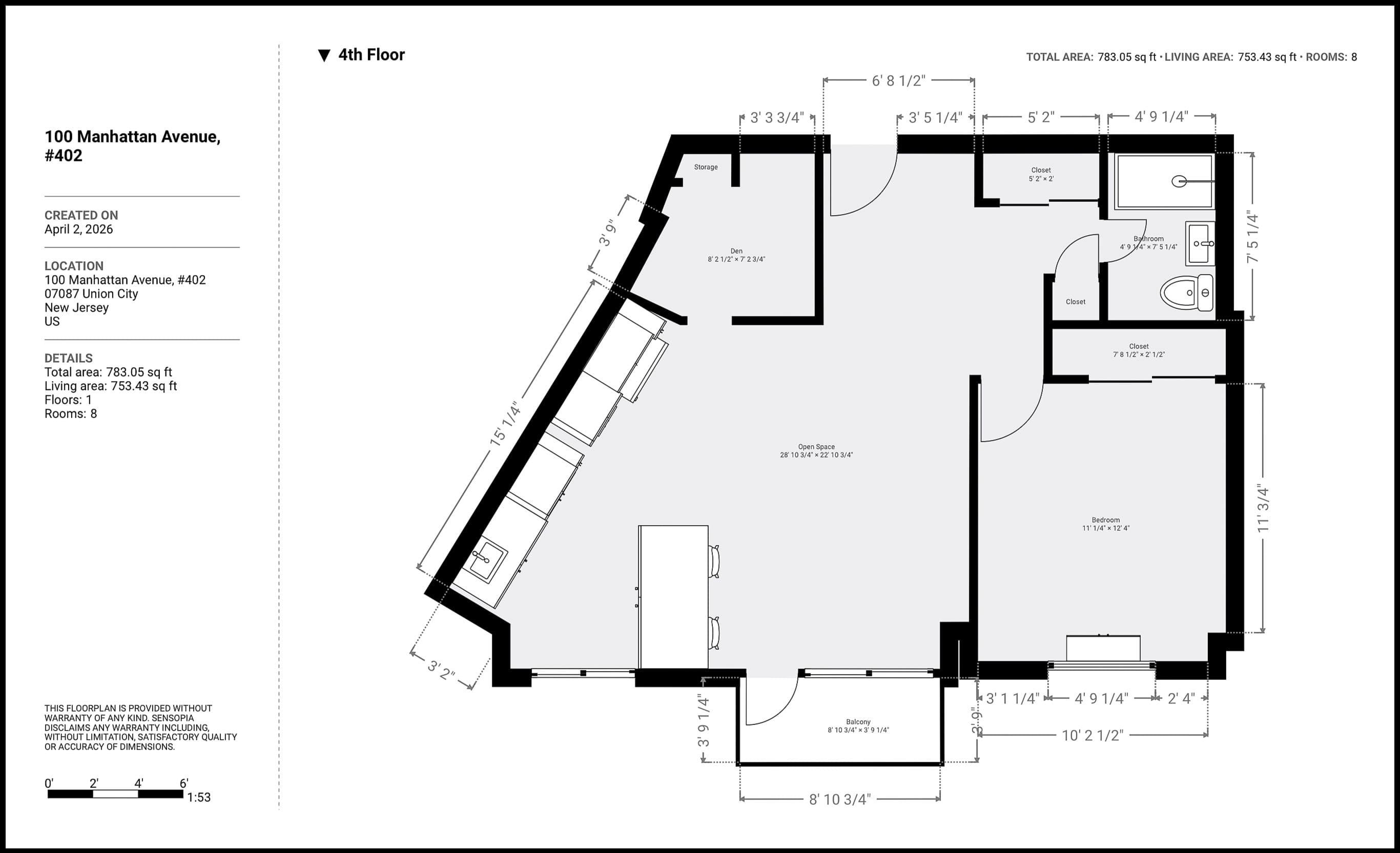 100 MANHATTAN AVE Unit: 402