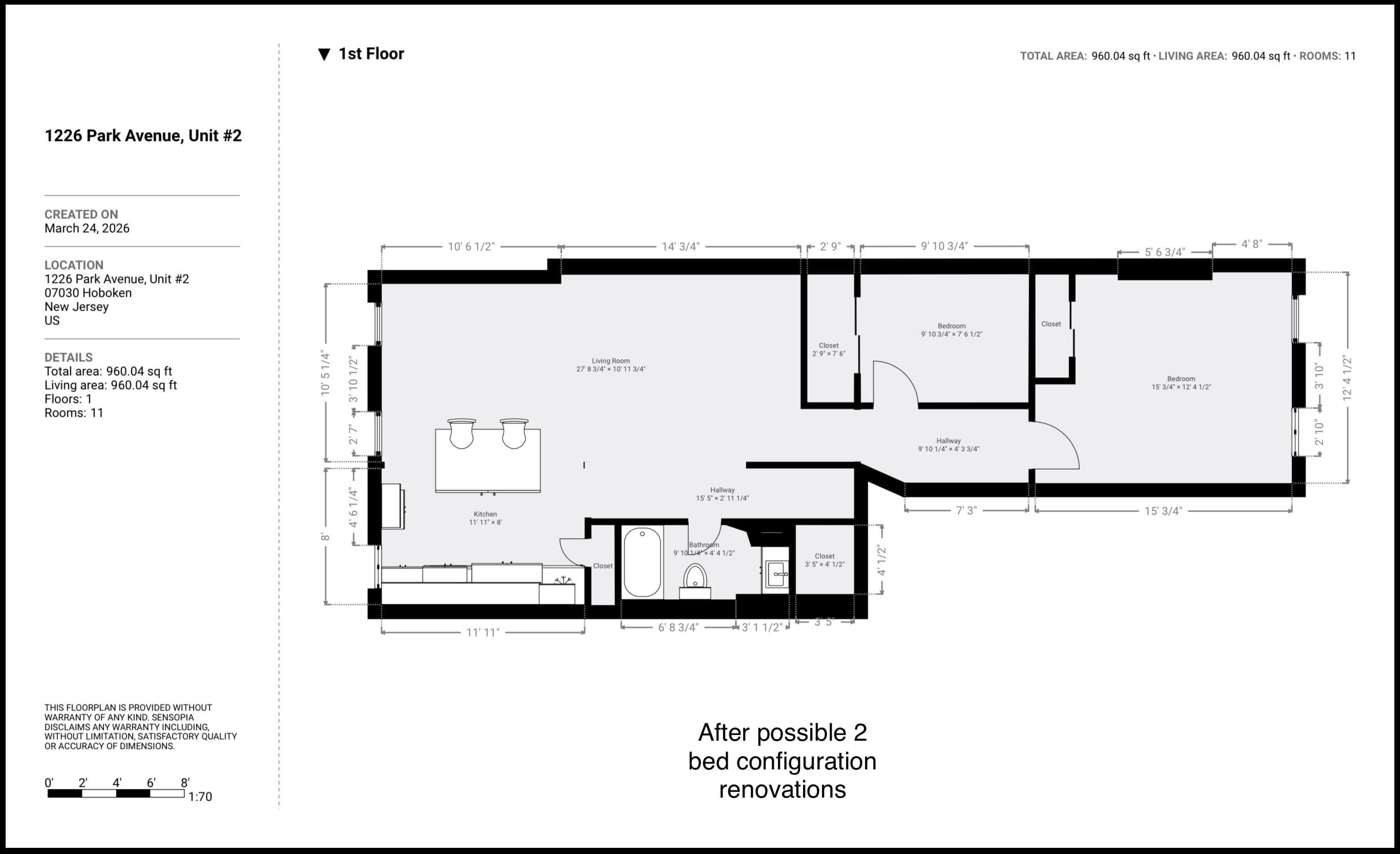 1226 PARK AVE Unit: 2