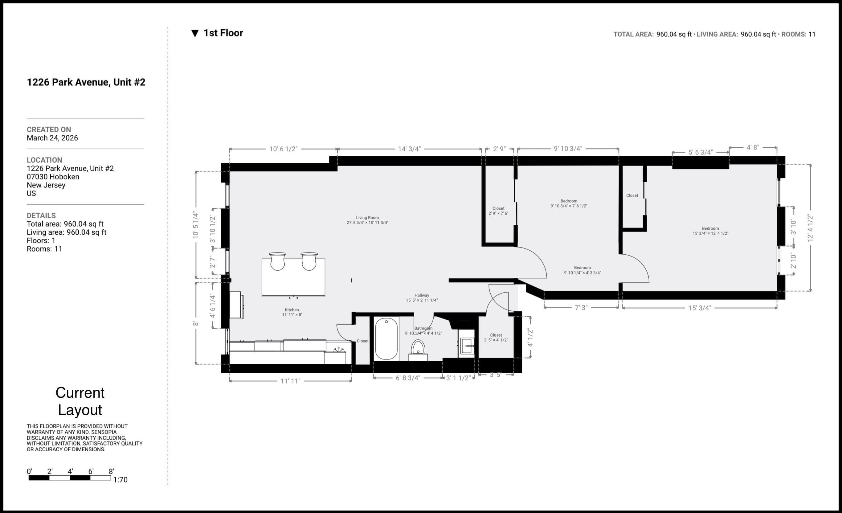 1226 PARK AVE Unit: 2