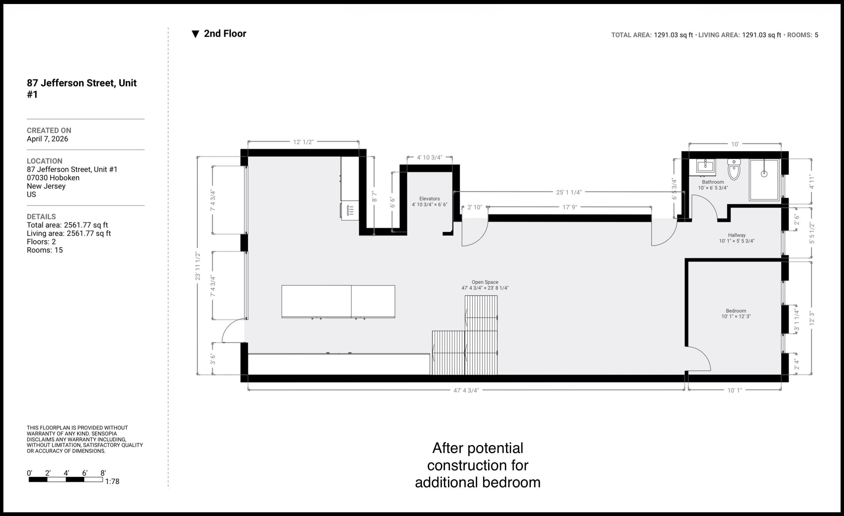 87 JEFFERSON ST Unit: 1
