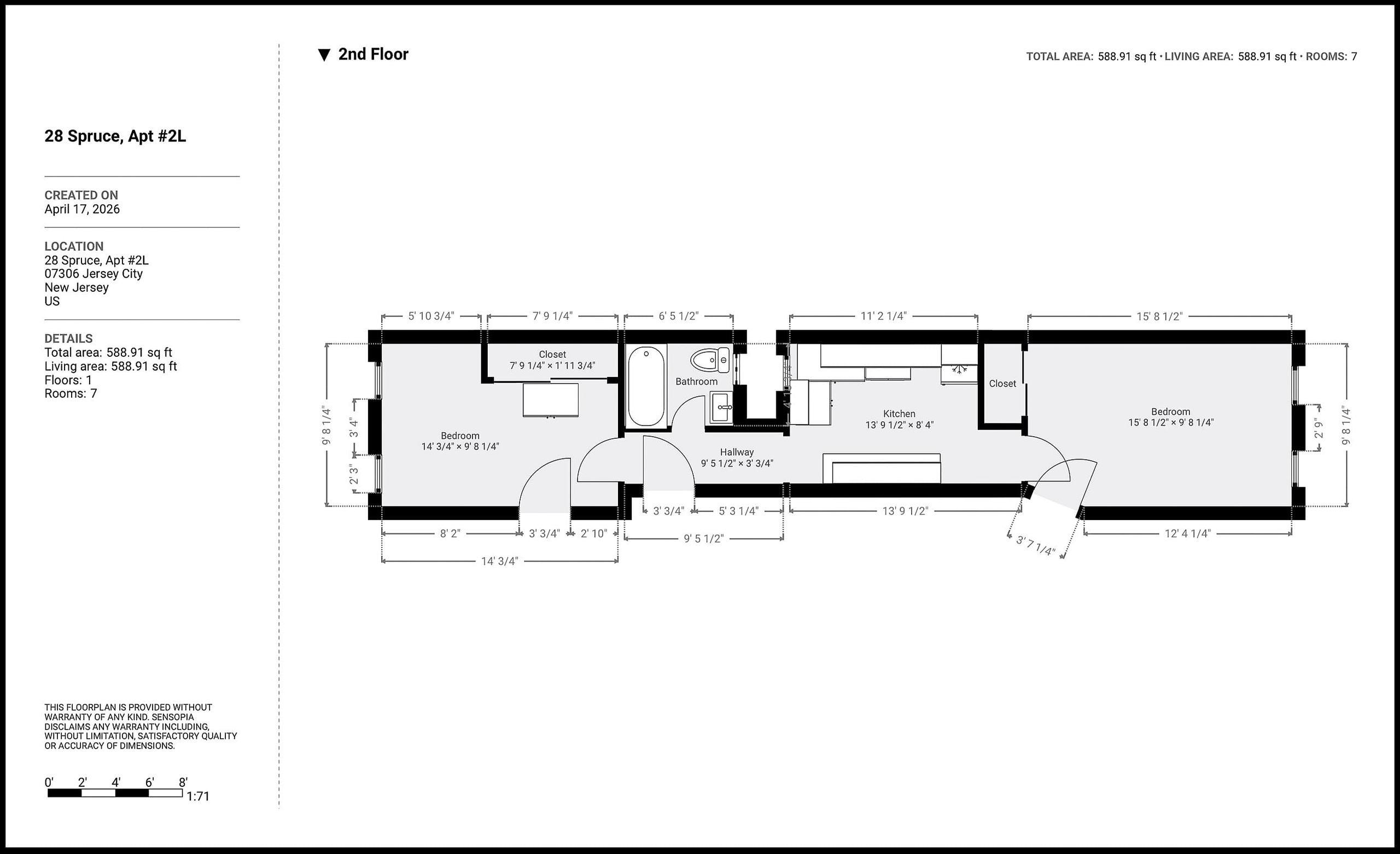 28 SPRUCE ST Unit: 2L