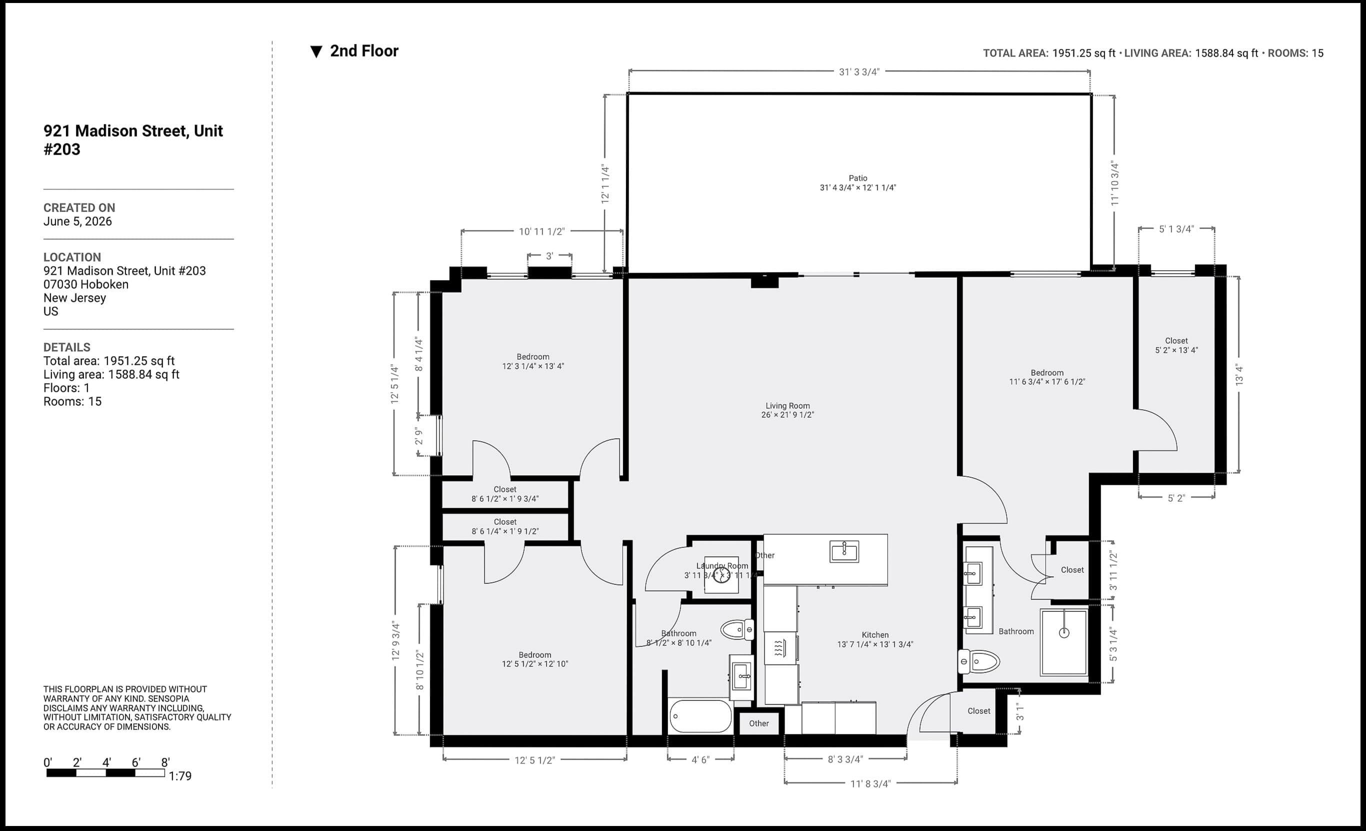 921 MADISON ST Unit: 203