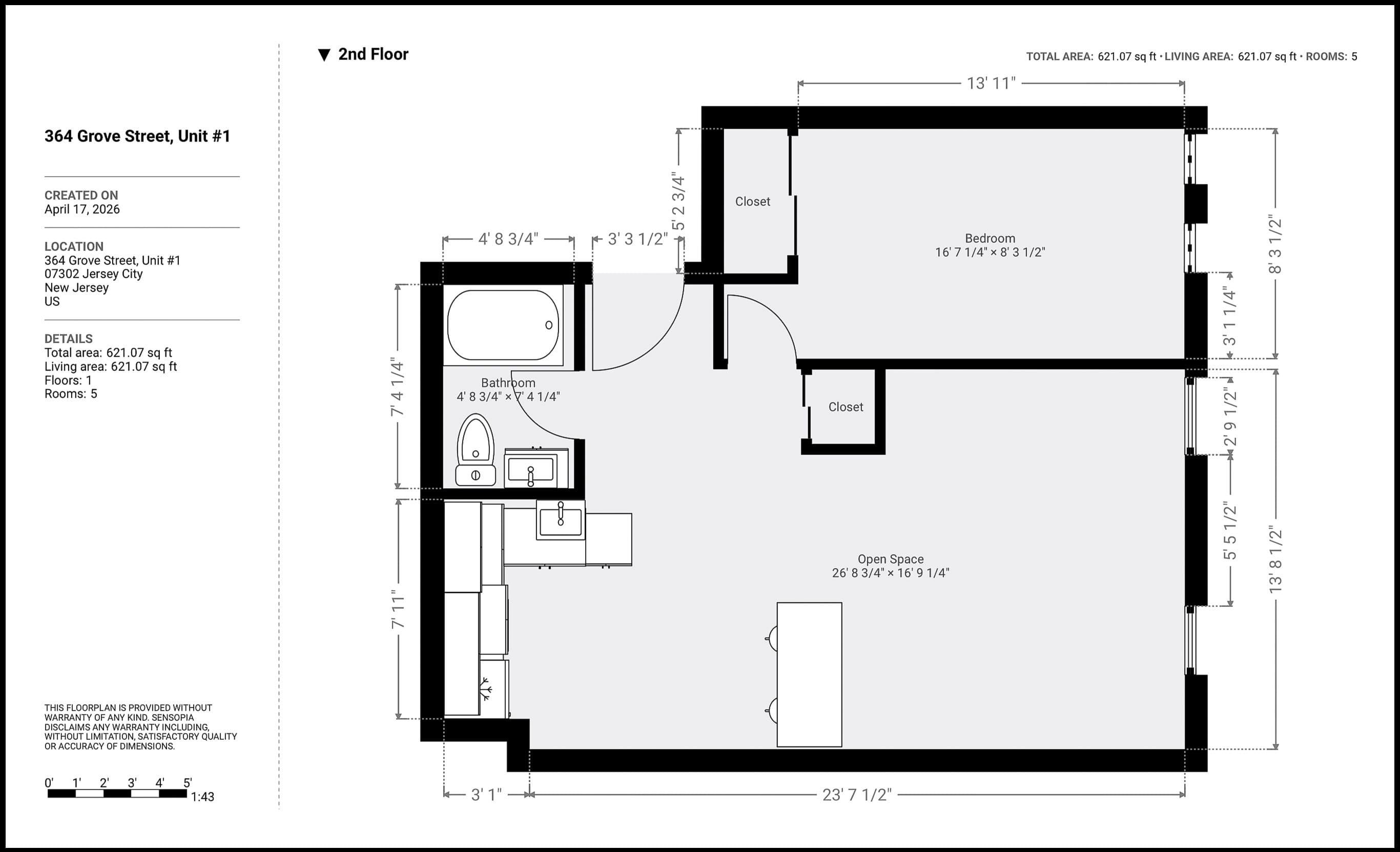364 GROVE ST Unit: 1